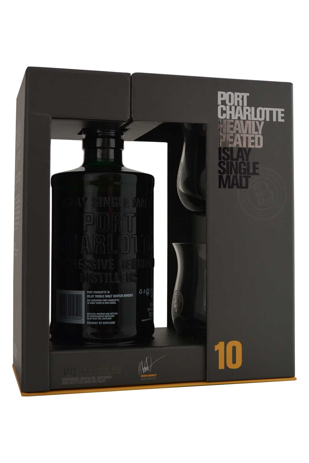 Port Charlotte 10 Year Old Heavely Peated - Giftbox 2 Glasses