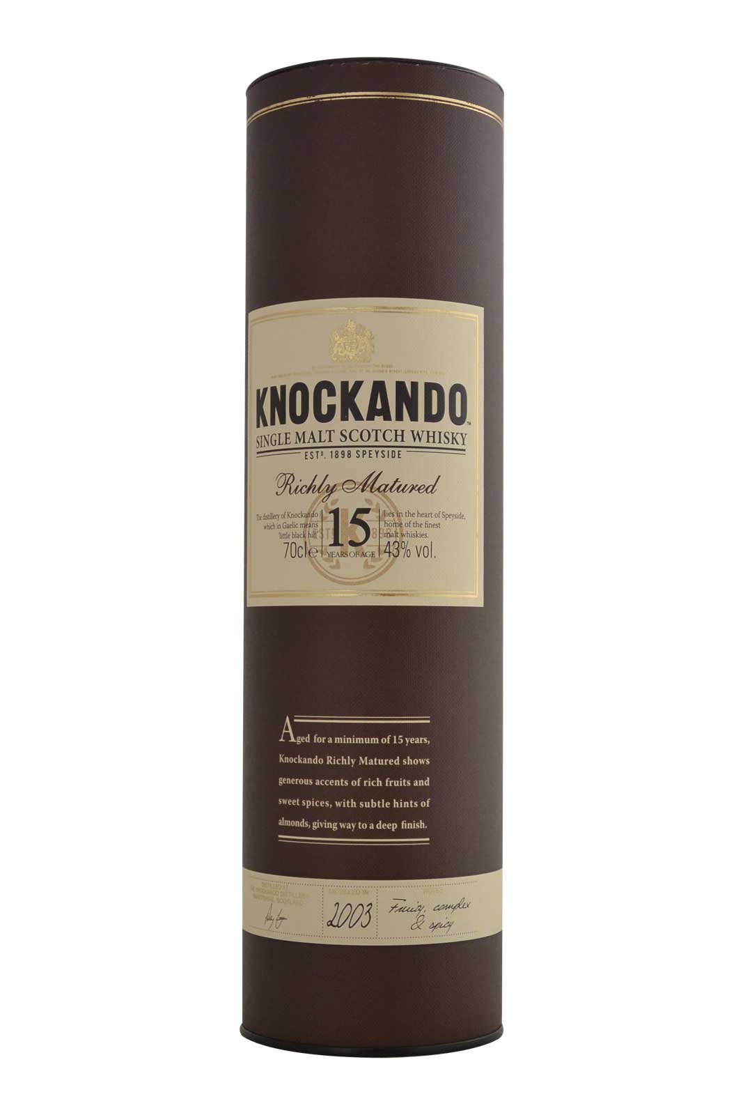 Knockandu 15 Year Old Richly Matured