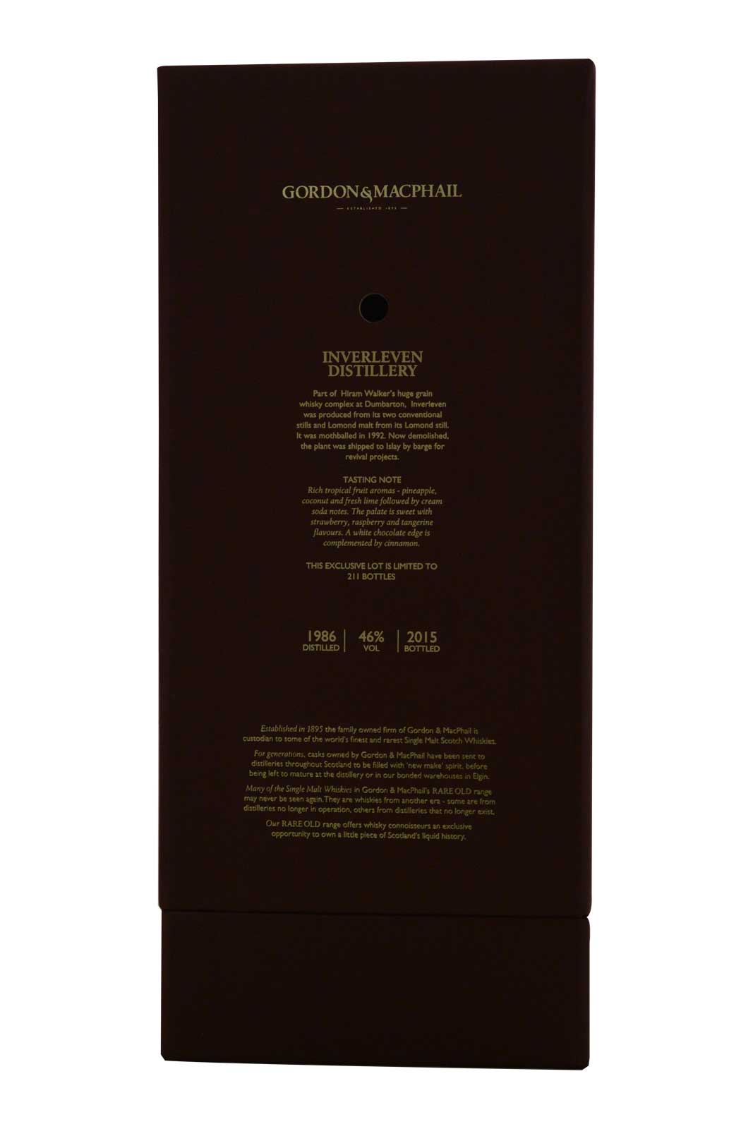 Inverleven 1986 Gordon & MacPhail Rare Old