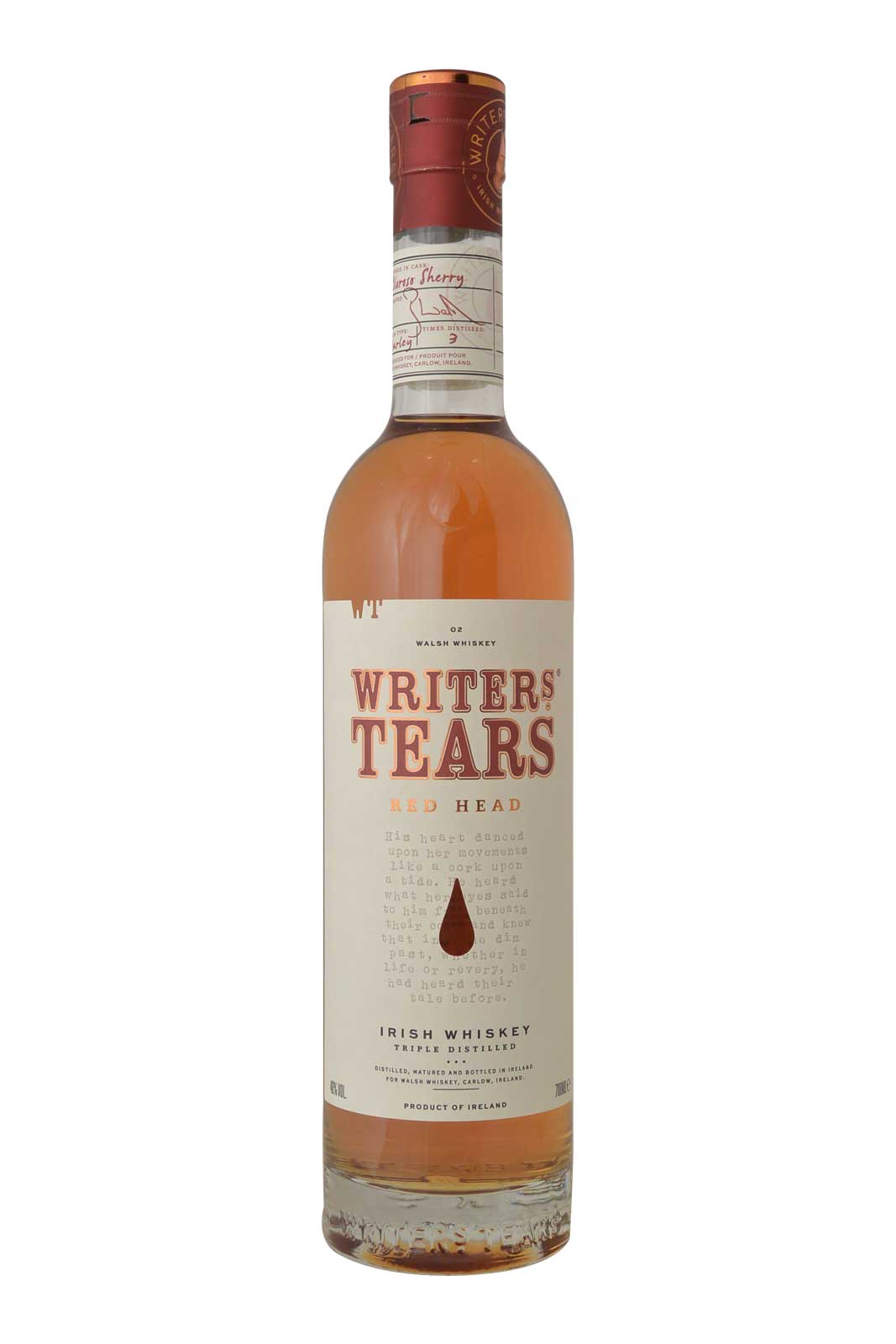 Writers Tears Red Head New Package