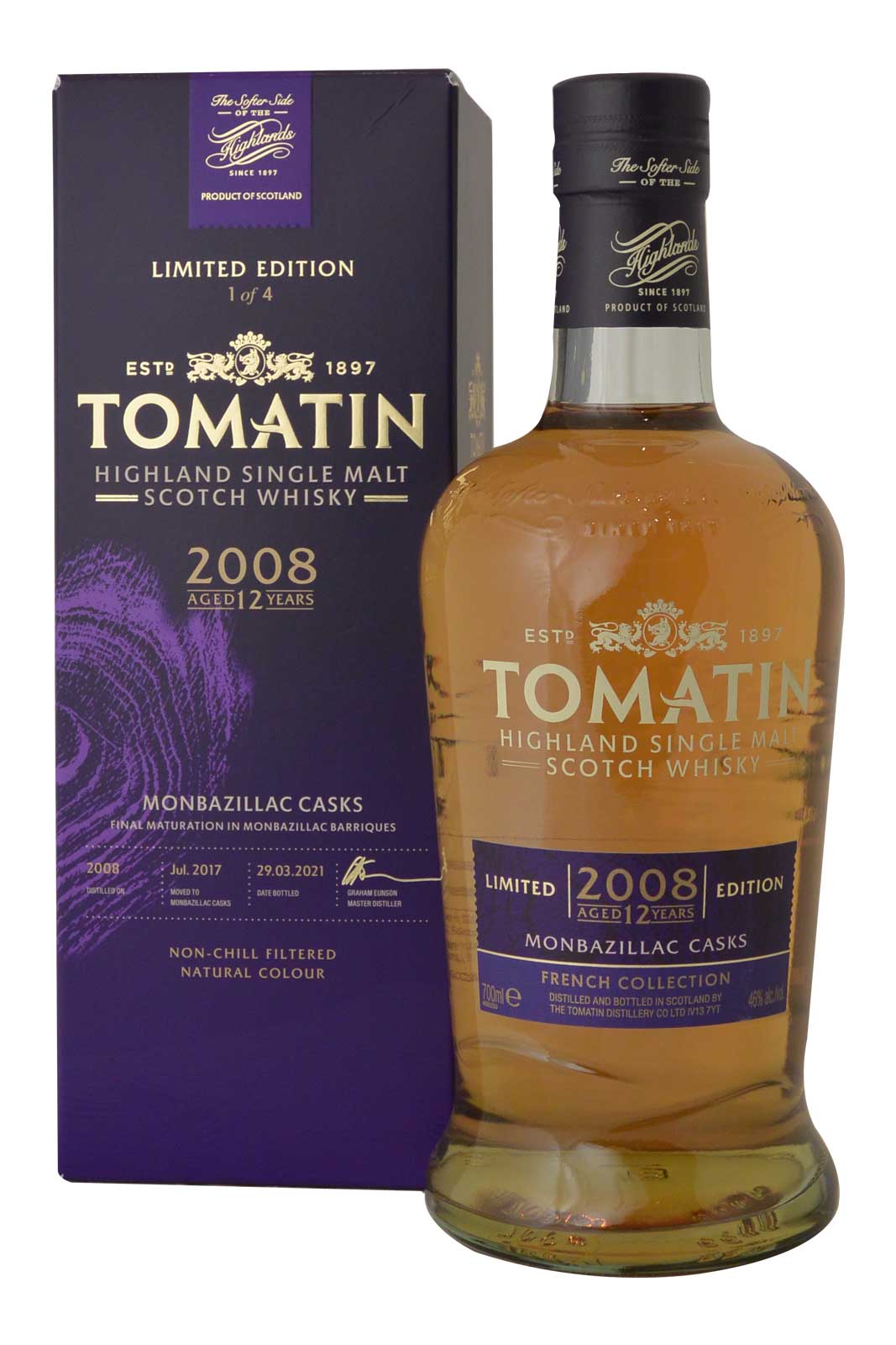Tomatin 12 Year Old 2008 Monbazillac - French Collection