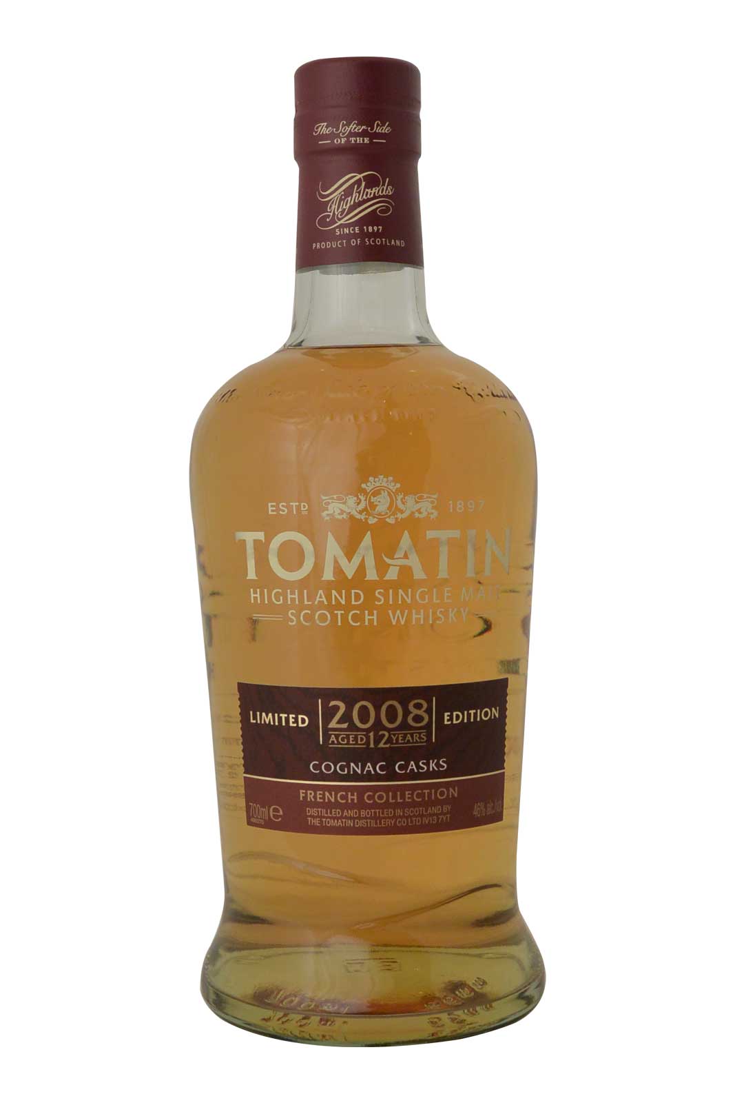 Tomatin 12 Year Old 2008 Cognac Cask Finish - French Collection