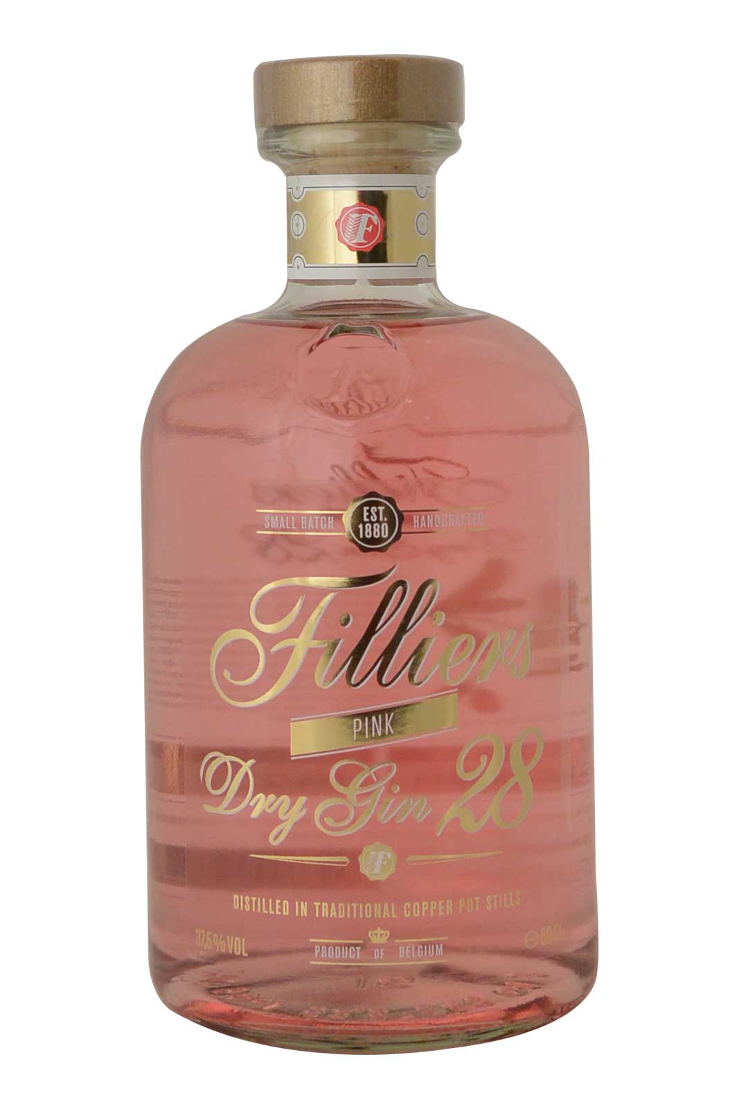 Filliers Dry Gin 28 Pink with Glass - Gift Box - 50cl