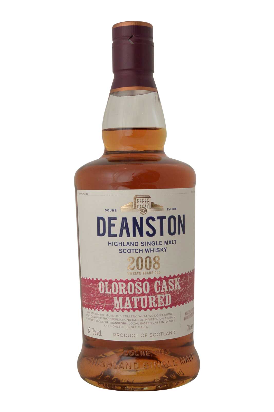 Deanston 2008 12 Year Old Oloroso Cask