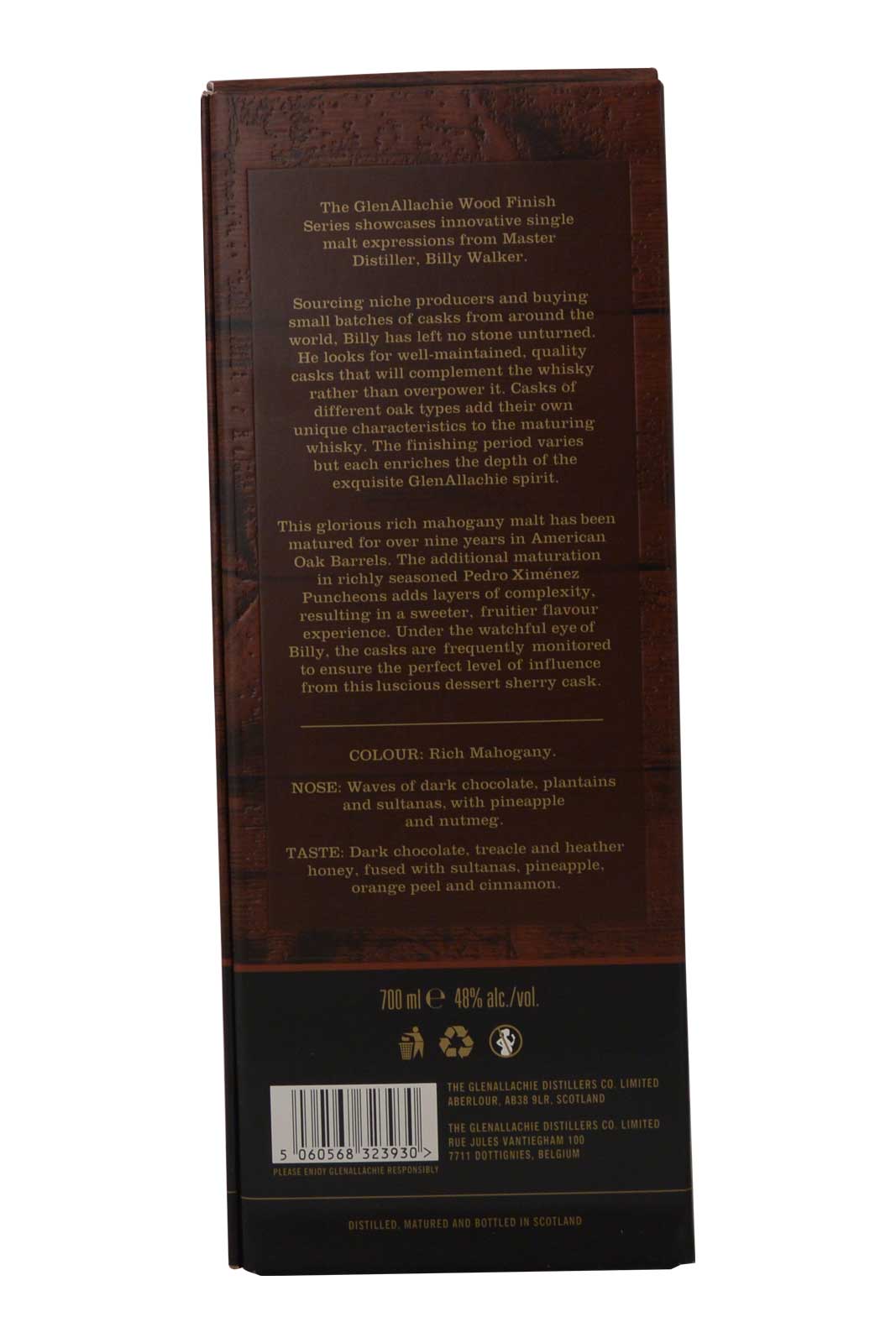 Glenallachie 11 Year Old Pedro Ximénez Sherry Wood Finish