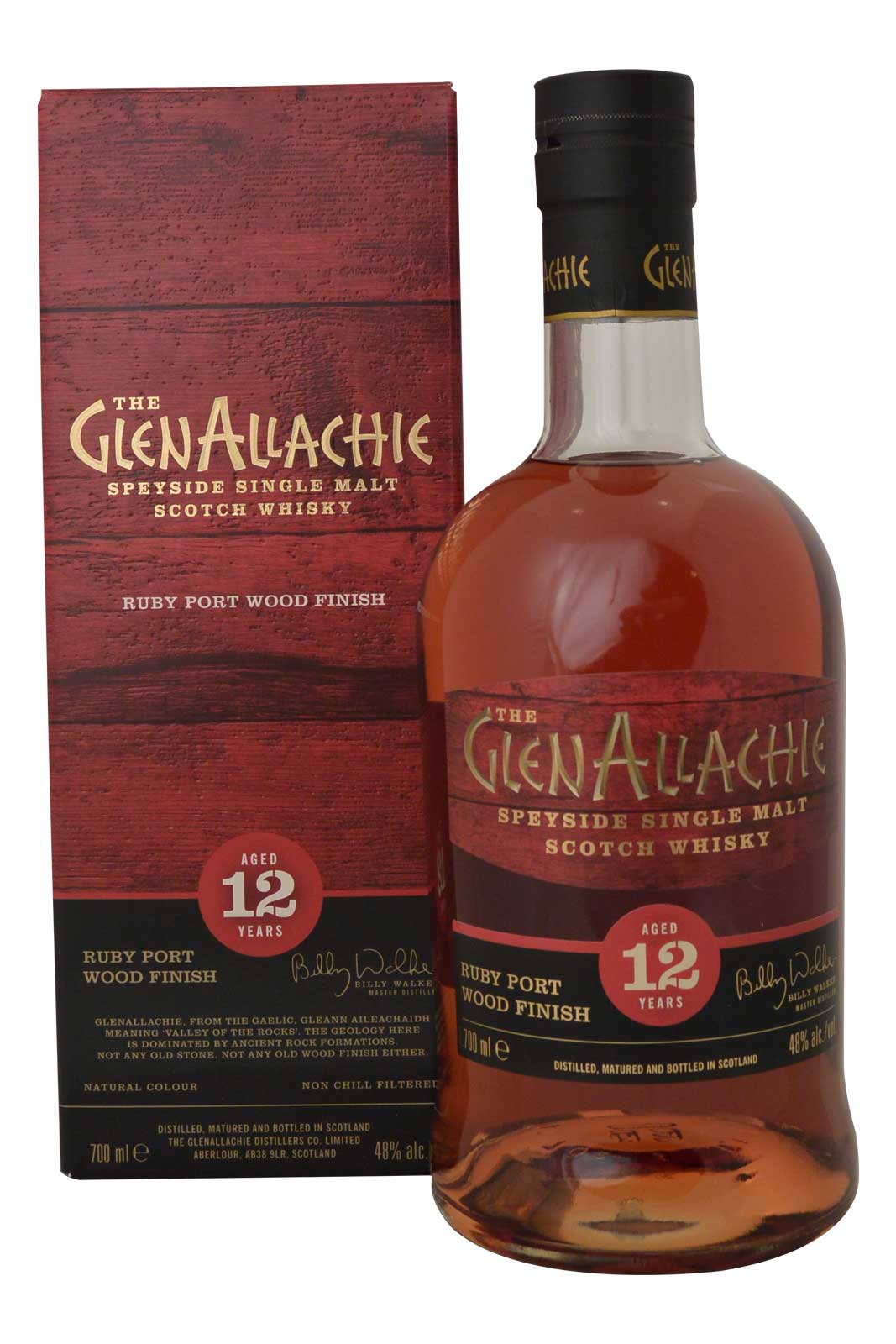 Glenallachie 12 Year Old Ruby Port Wood Finish