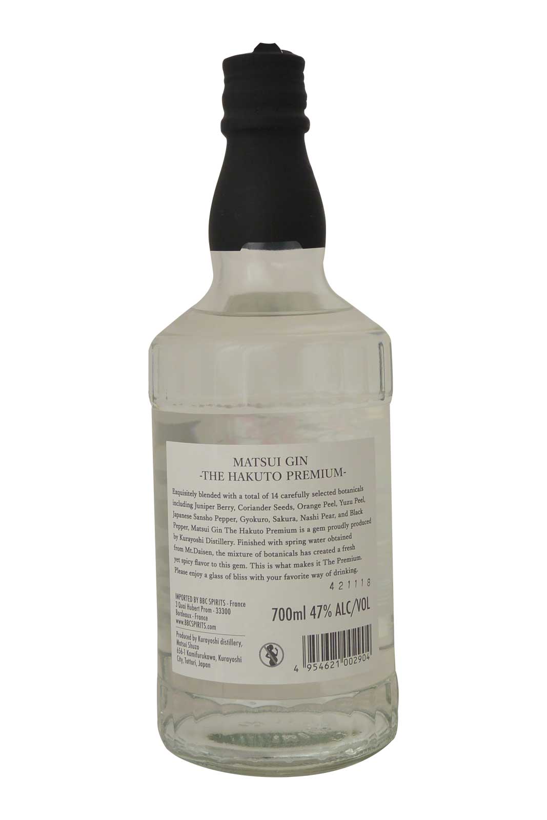 Matsui The Hakuto Premium Gin | Bestwhisky.be