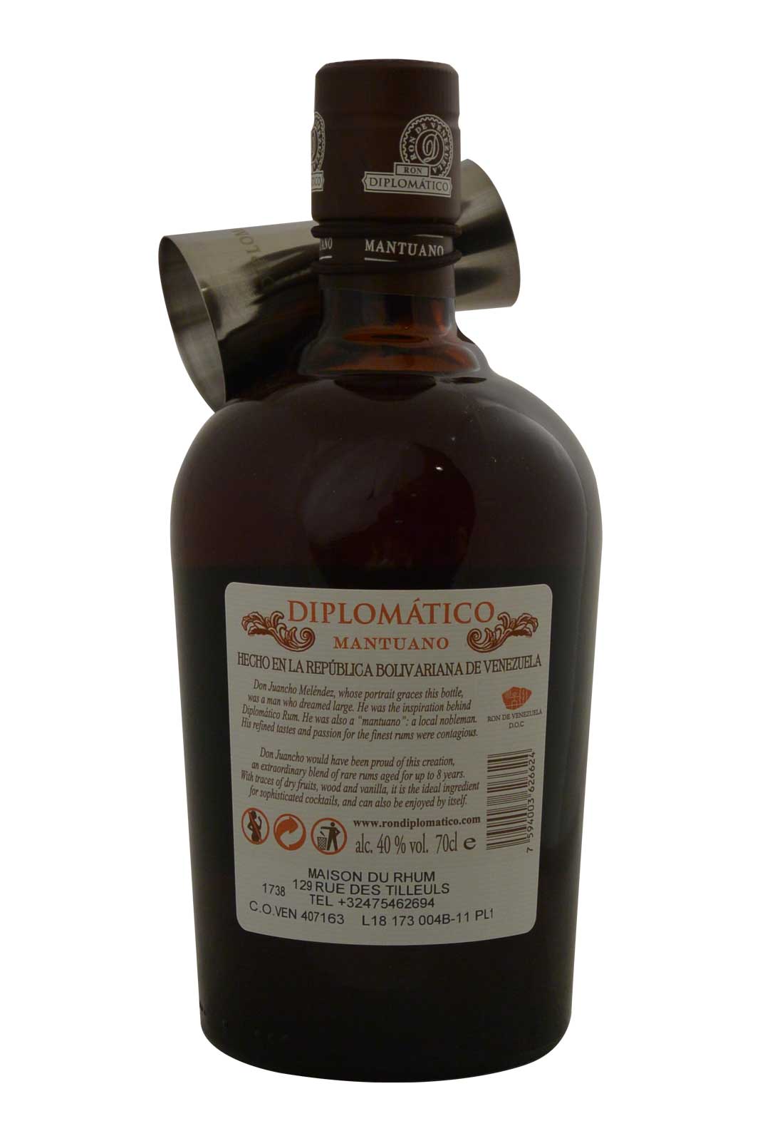 Diplomatico Mantuano 8 Year Old + Jigger