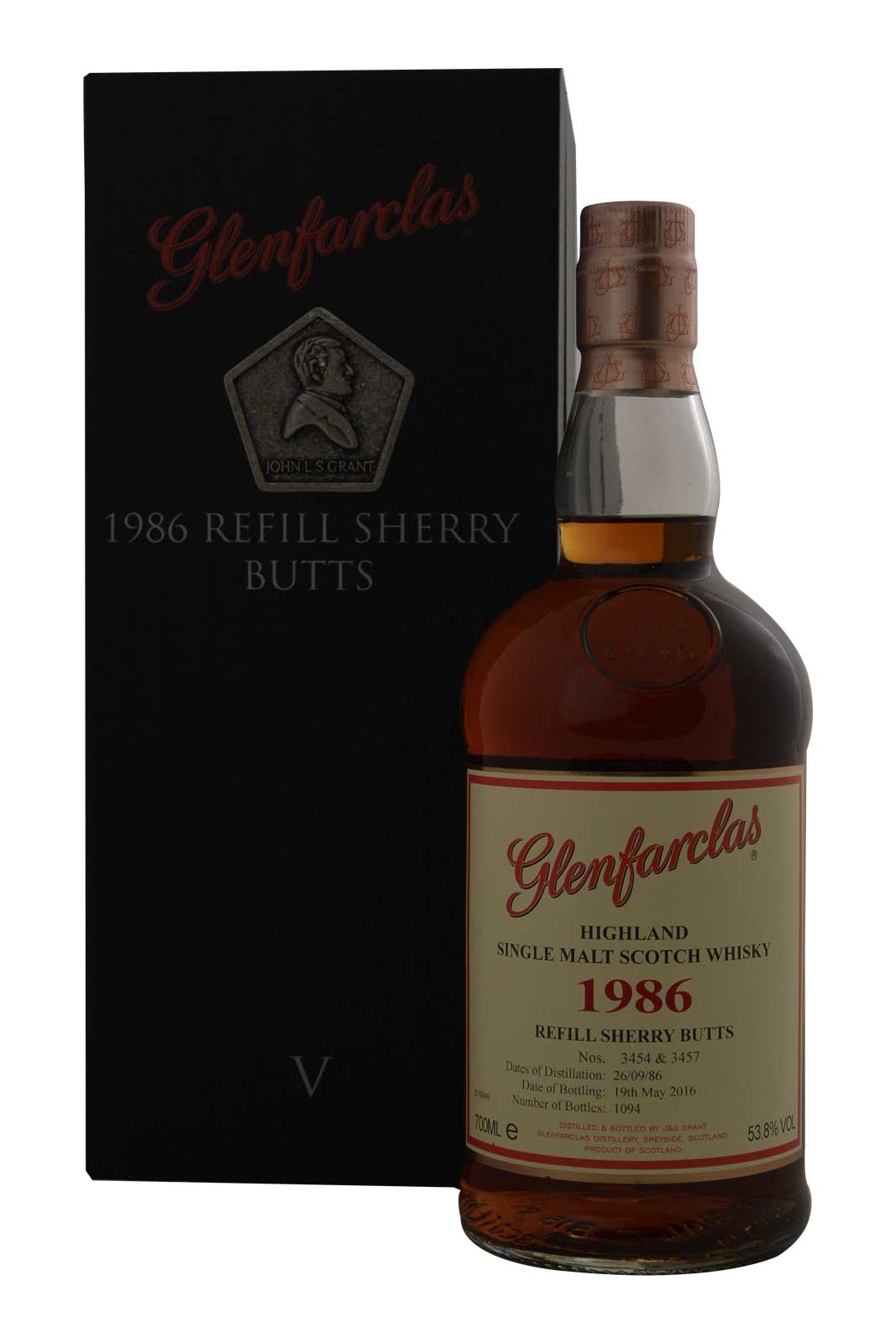 Glenfarclas 1986 Refill Sherry Butts
