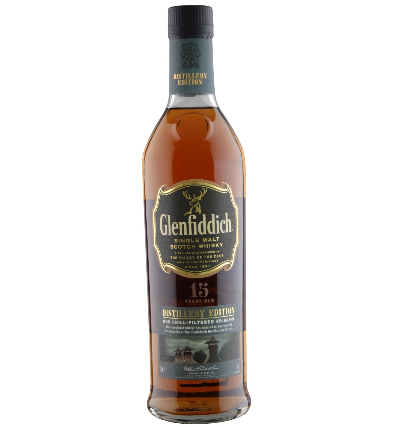 Glenfiddich 15 Year Old - Distillery edition non chill filtered (wooden box)