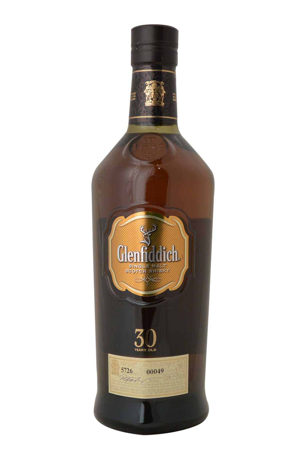 Glenfiddich 30 Year Old Bottle N°5726 Cask 00049