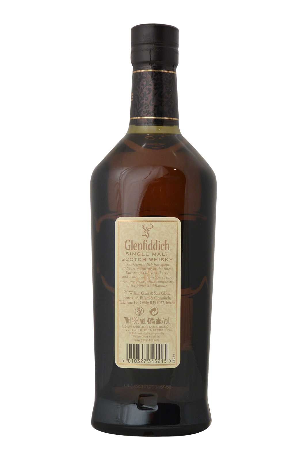 Glenfiddich 30 Year Old Bottle N°5726 Cask 00049