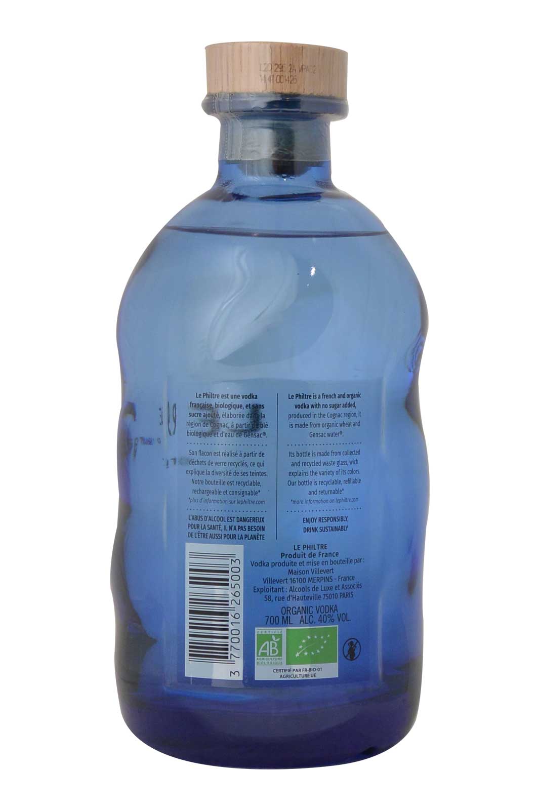 Le Philtre Organic Vodka
