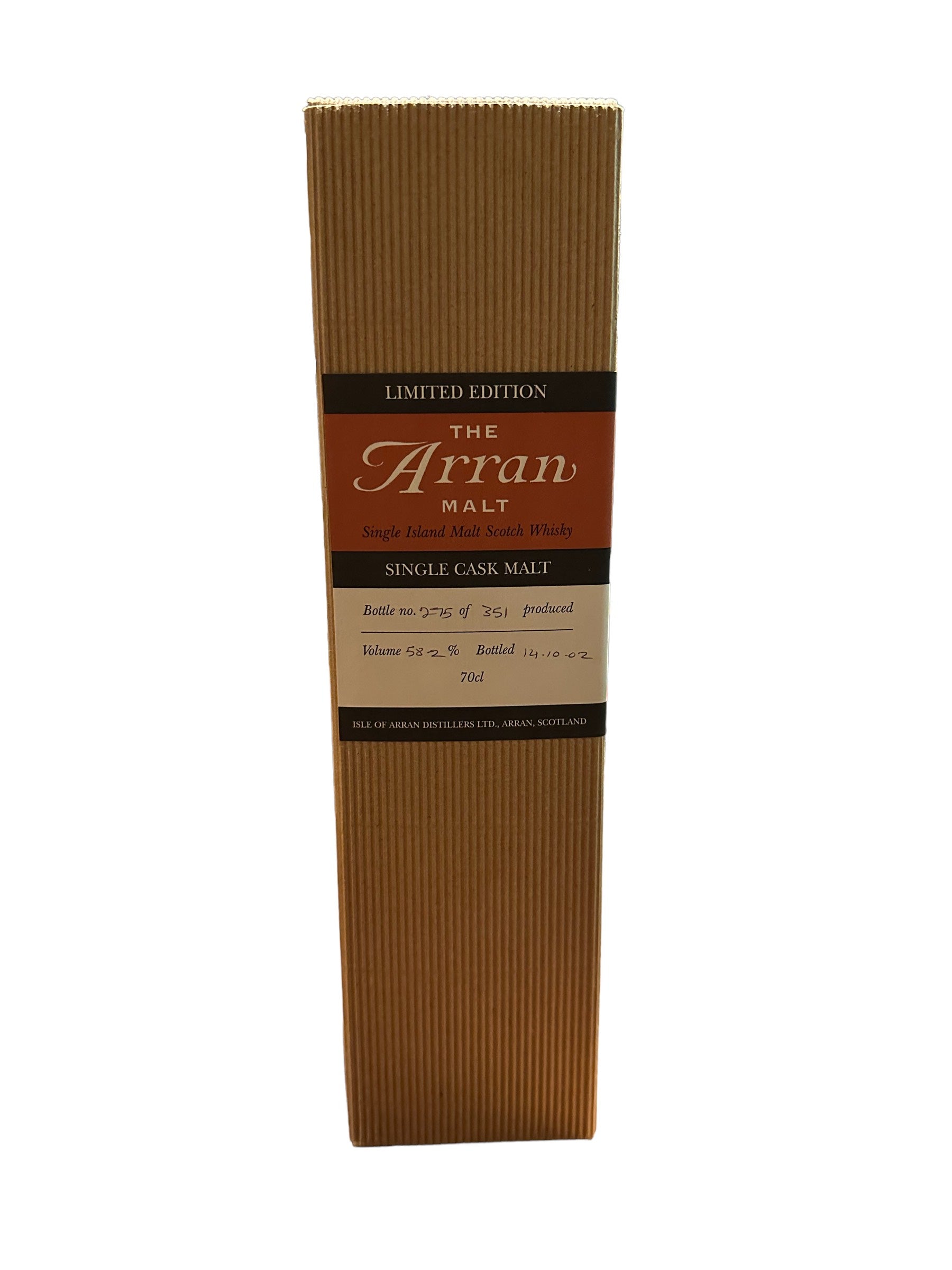 Arran Single cask bottling  275 / 351