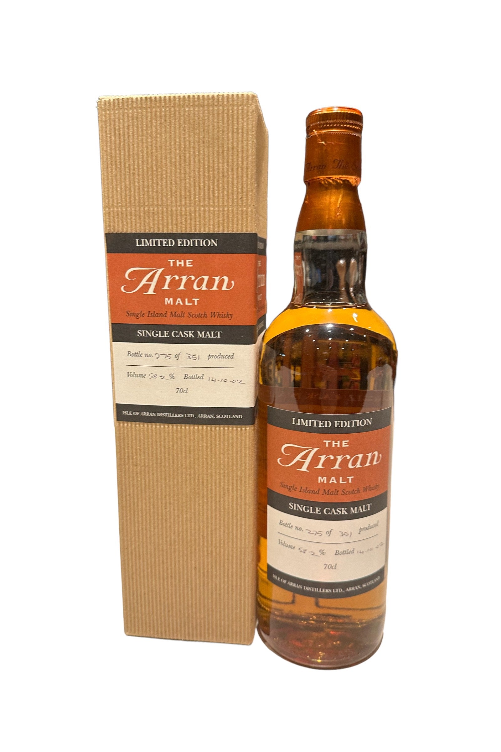 Arran Single cask bottling 275 / 351