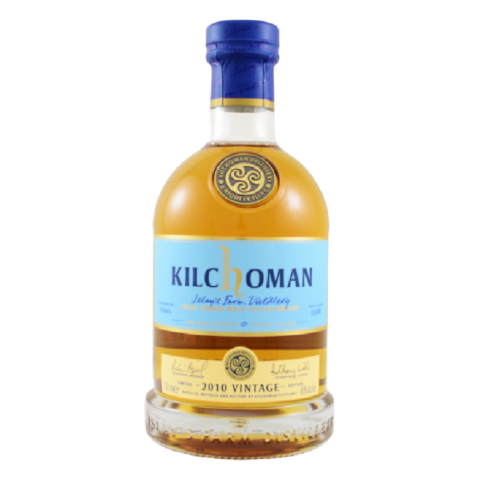 Kilchoman Islay Single Malt Scotch Whisky 2010 Vintage 9 Year Old