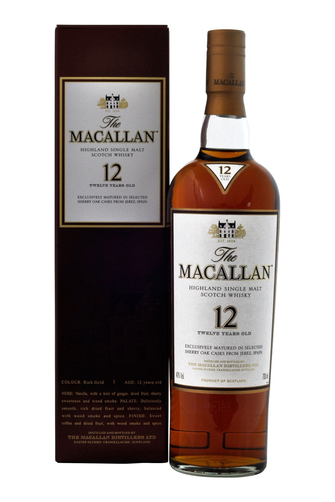 Macallan Sherry 12 Year Old Glans