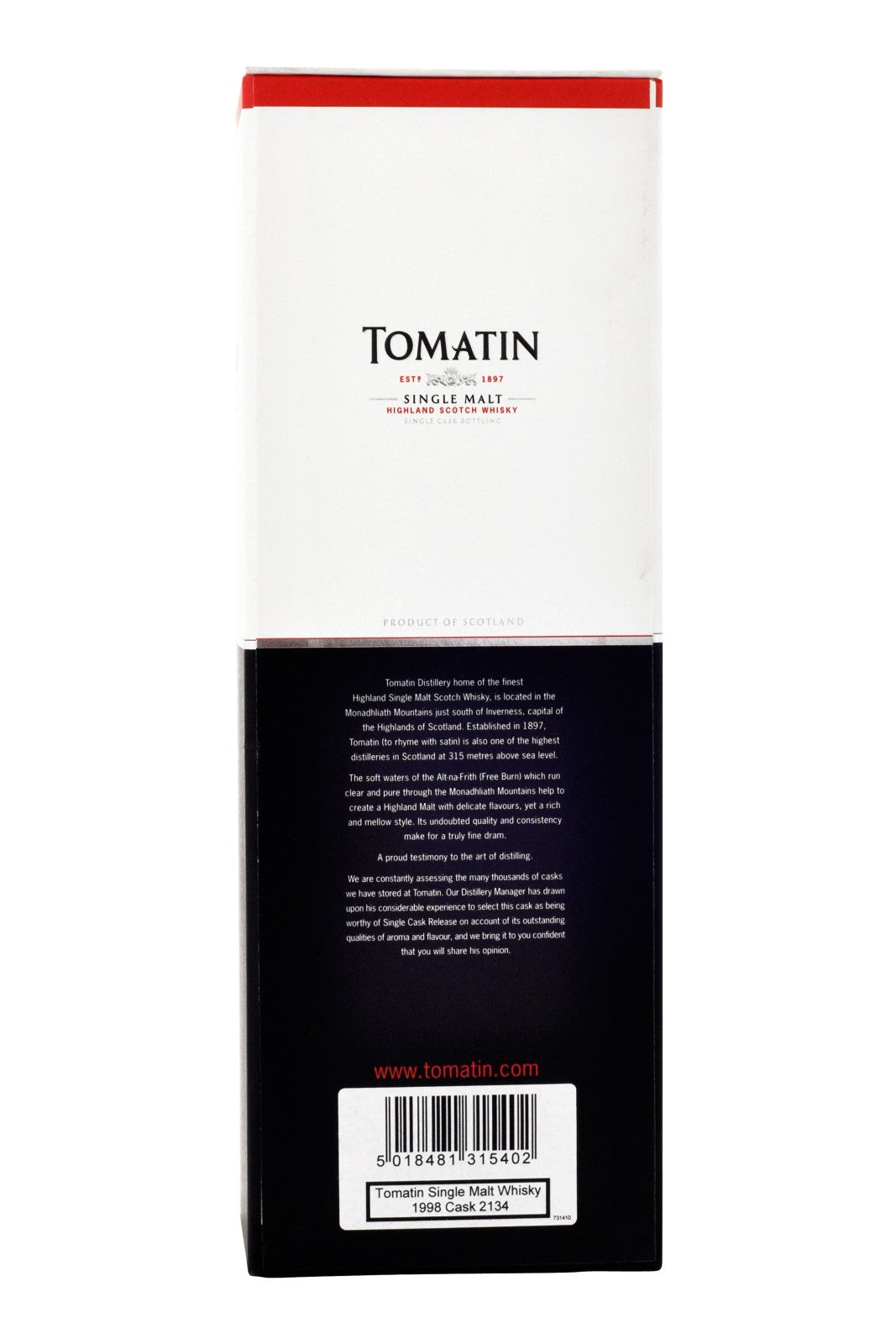 Tomatin 1998 Cask 2134