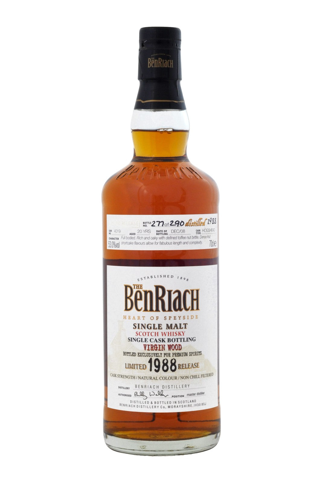 Benriach 1988 Virgin Wood