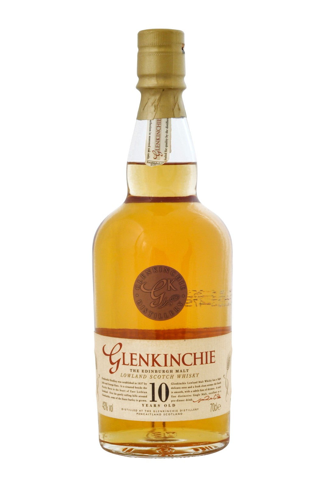 Glenkinchie 10 Year Old - old version