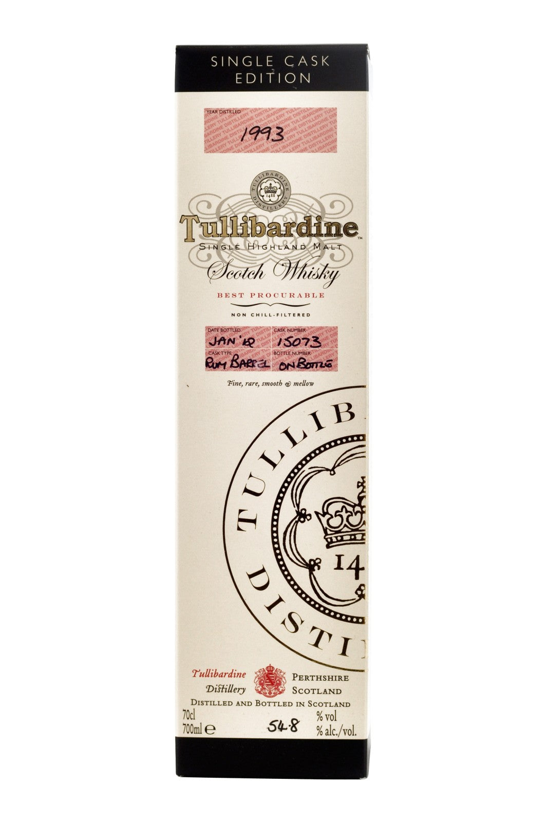 Tullibardine Single Cask 1993