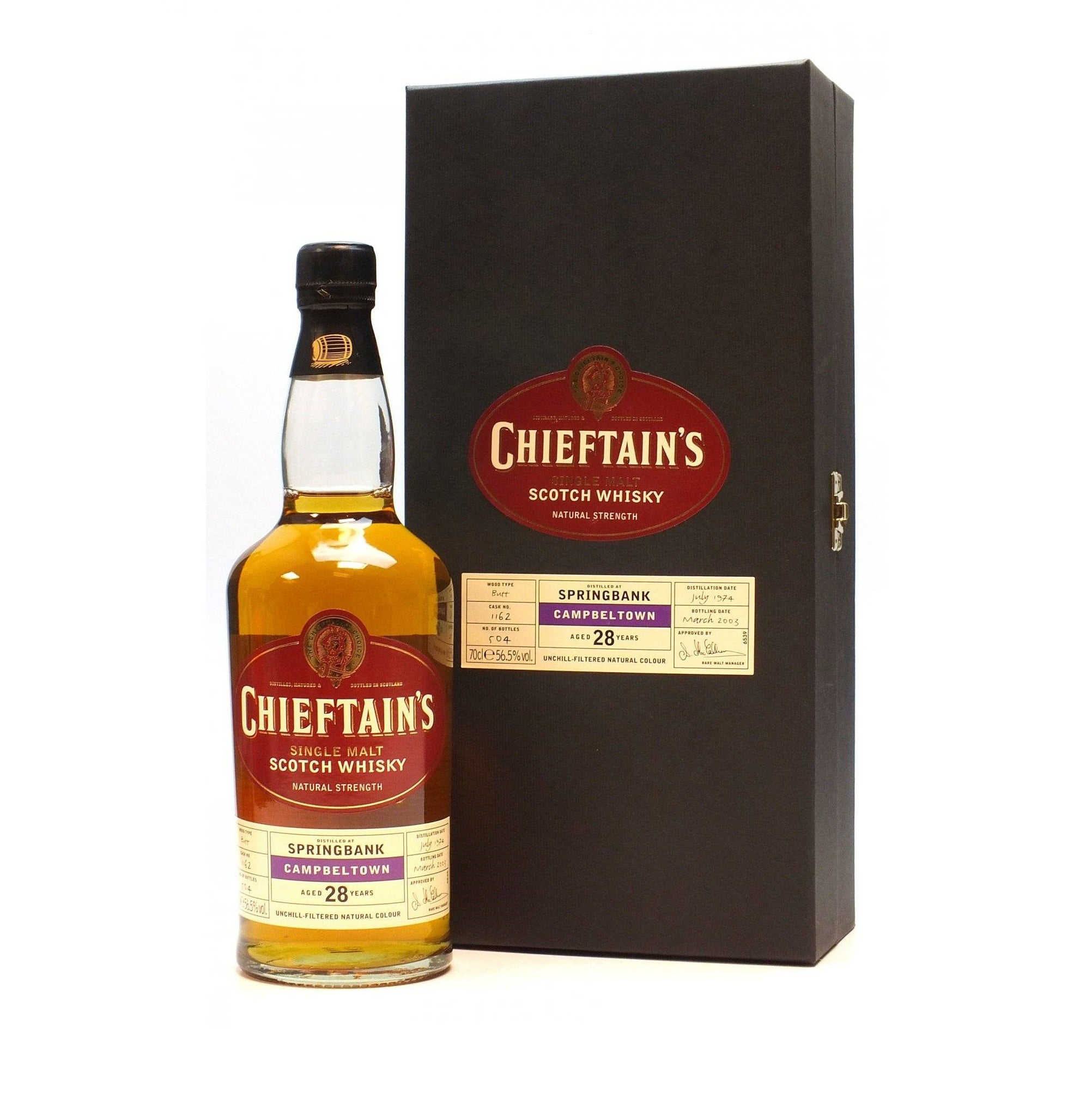 Chieftain's Springbank 28 Year Old Single Malt