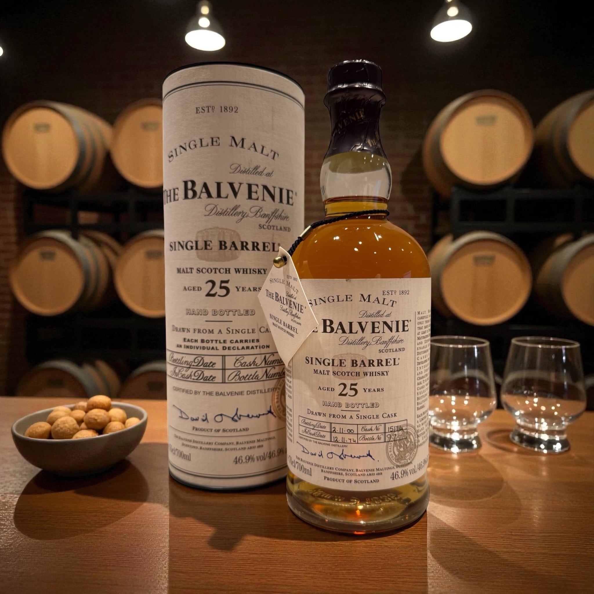 Balvenie Single Barrel 25 Year Old Cask 1974 – A Rare Vintage Treasure