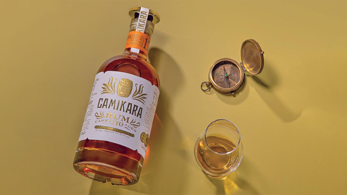 Indulge in the richness of Camikara, a truly exceptional Indian pure cane juice rum.