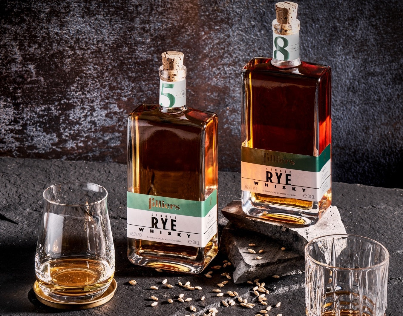 Introducing Filliers 100% Rye Whisky - a true embodiment of tradition and craftsmanship