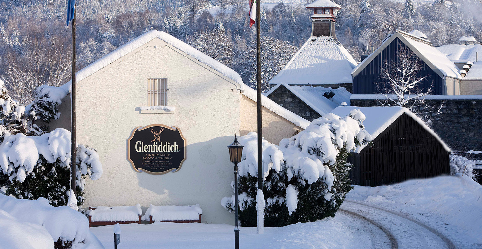 Transform your winter nights into moments of pure sophistication with Glenfiddich Whisky and a blanket of snow