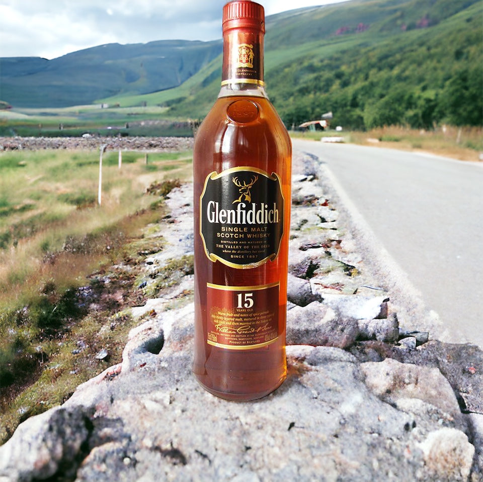 Experience the distinguished taste of Glenfiddich 15-year-old