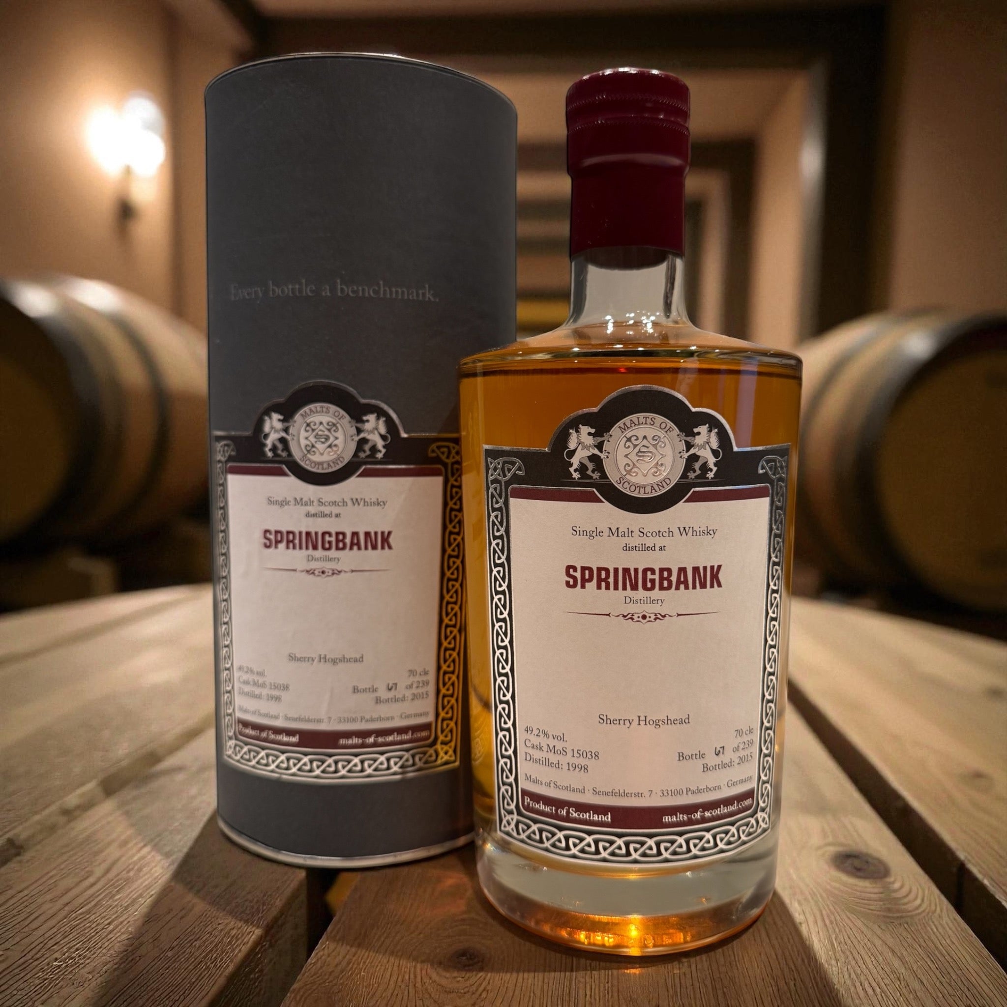 Springbank 2004 Sherry Hogshead – Malts of Scotland Cask 15039 | Bottle 185/248