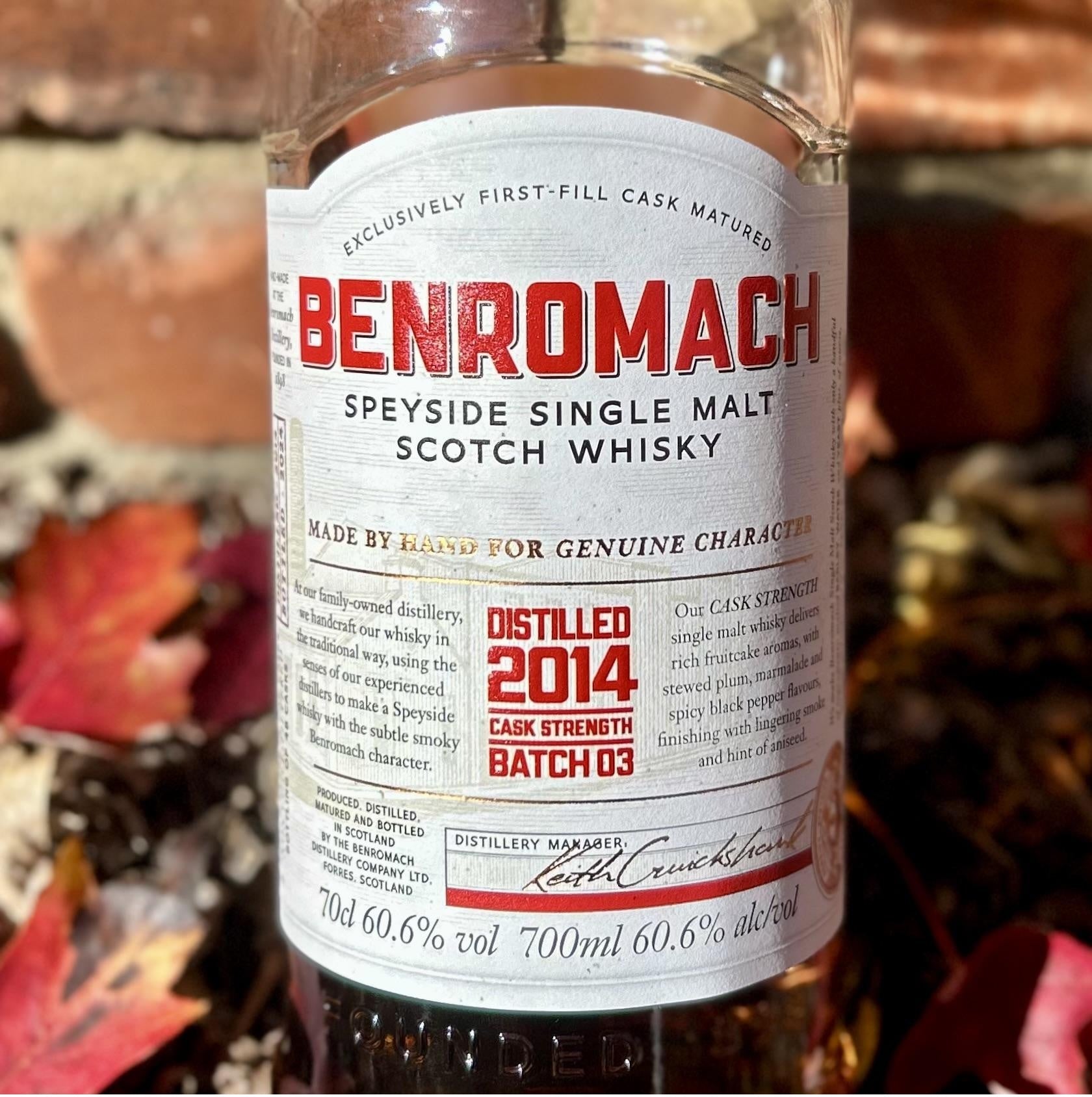 Benromach Vintage 2014 Cask Strength Batch 03 | Speyside Single Malt | 59.7% ABV
