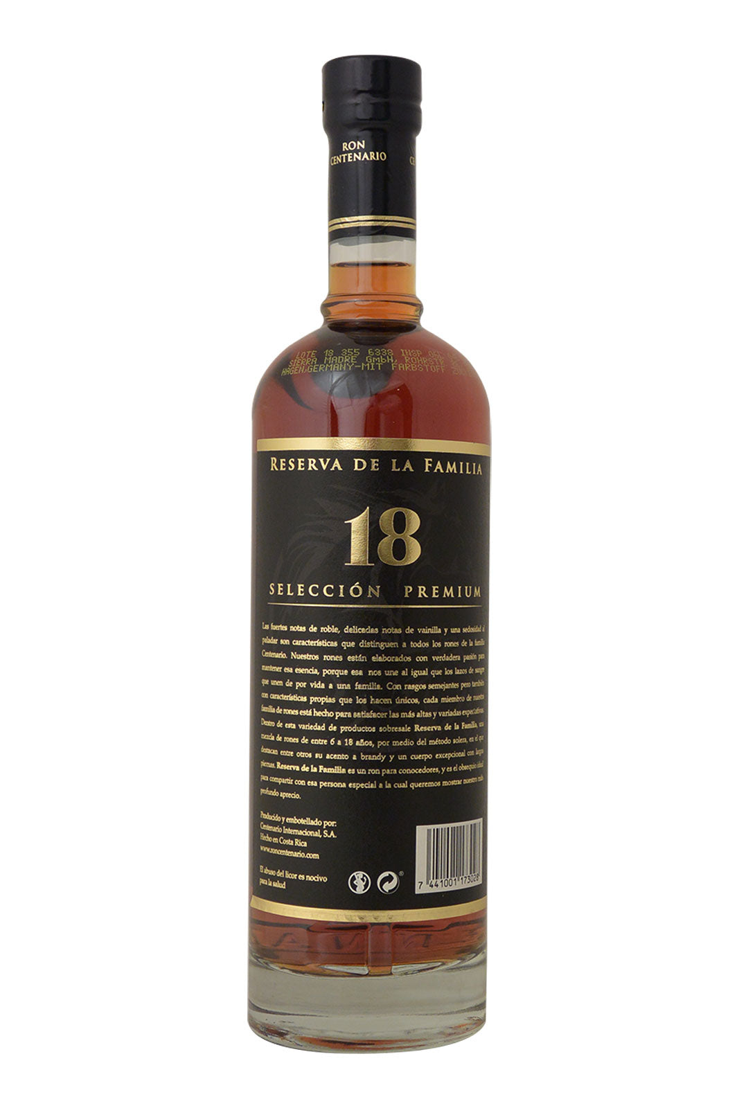 Centenario Rum 18 Year Old