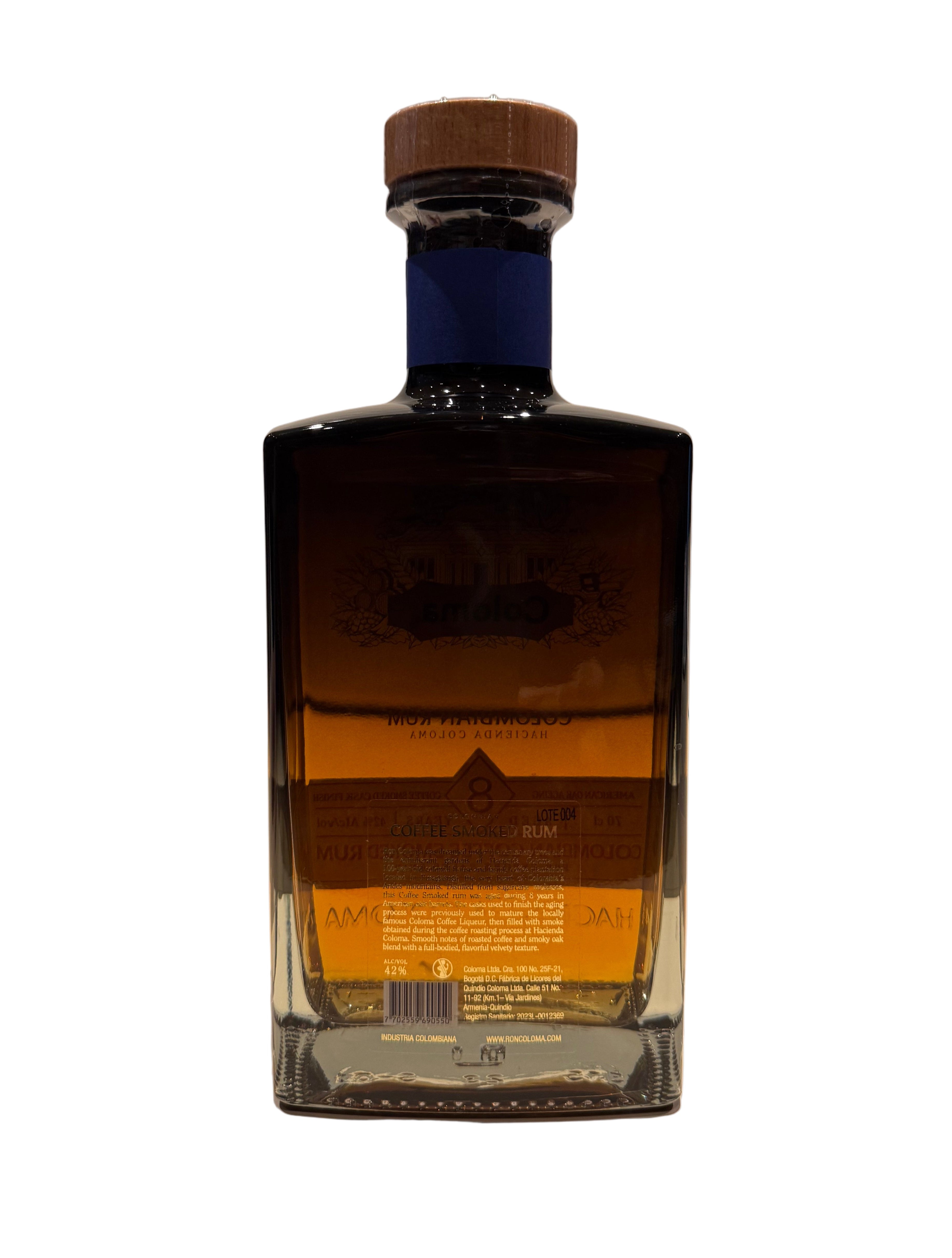 Coloma Colombian Rum 8 Year Old Coffee Smoked Rum