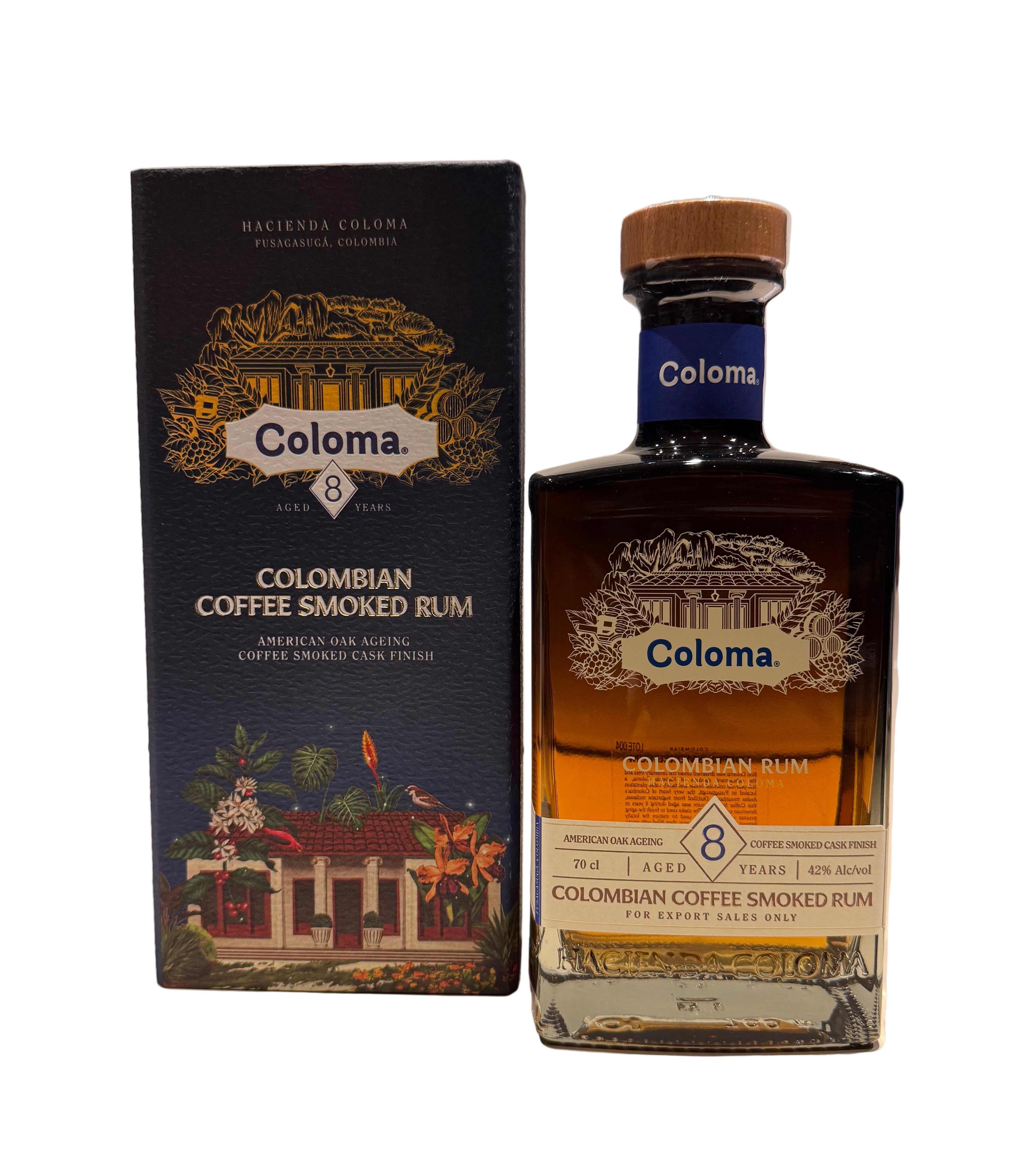 Coloma Colombian Rum 8 Year Old Coffee Smoked Rum