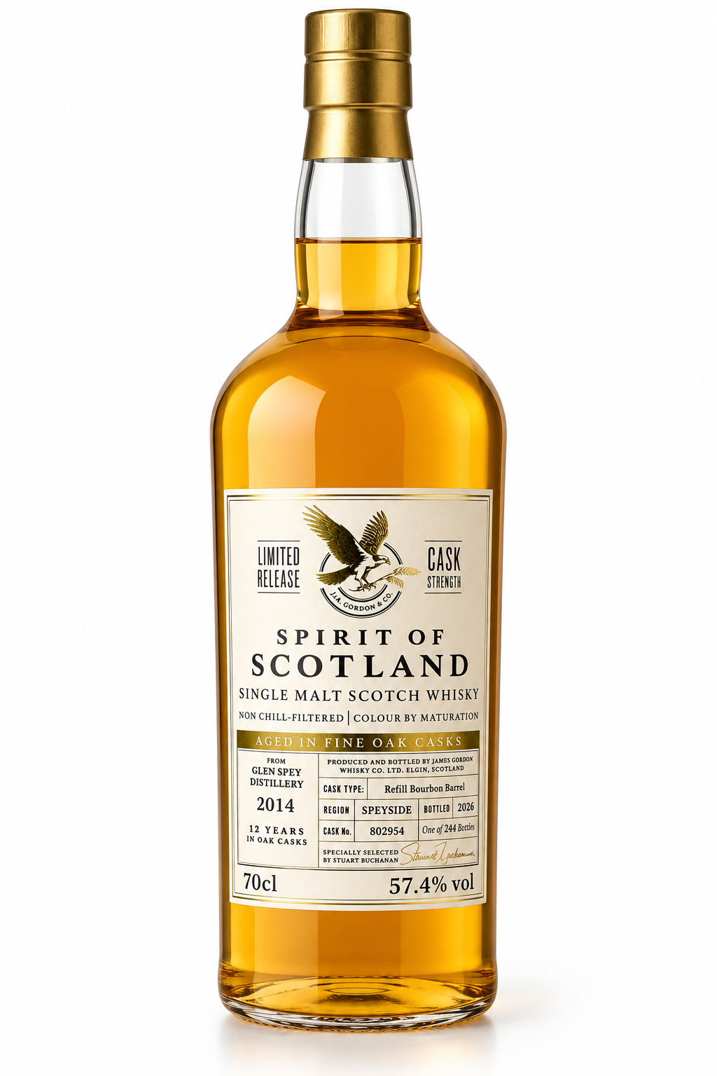 Glen Spey 12 Year Old 2014/2026 – Spirit of Scotland First Fill Bourbon Cask Strength
