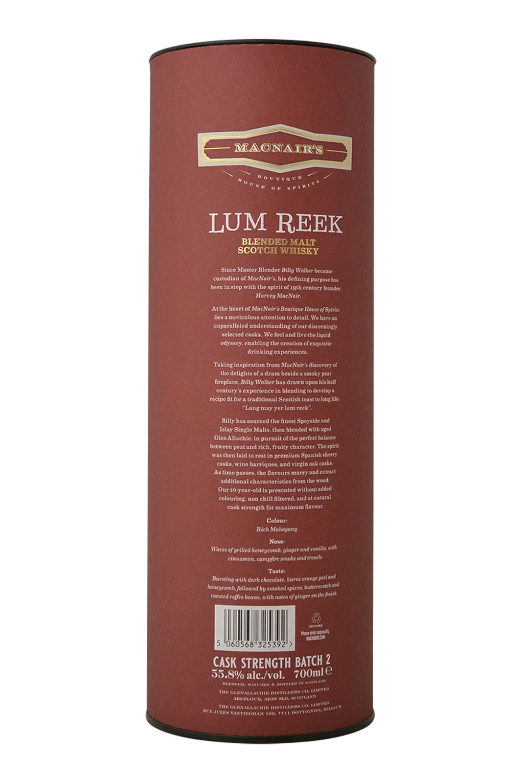 MacNair's Lum Reek 10 Year Old Cask Strength batch 2