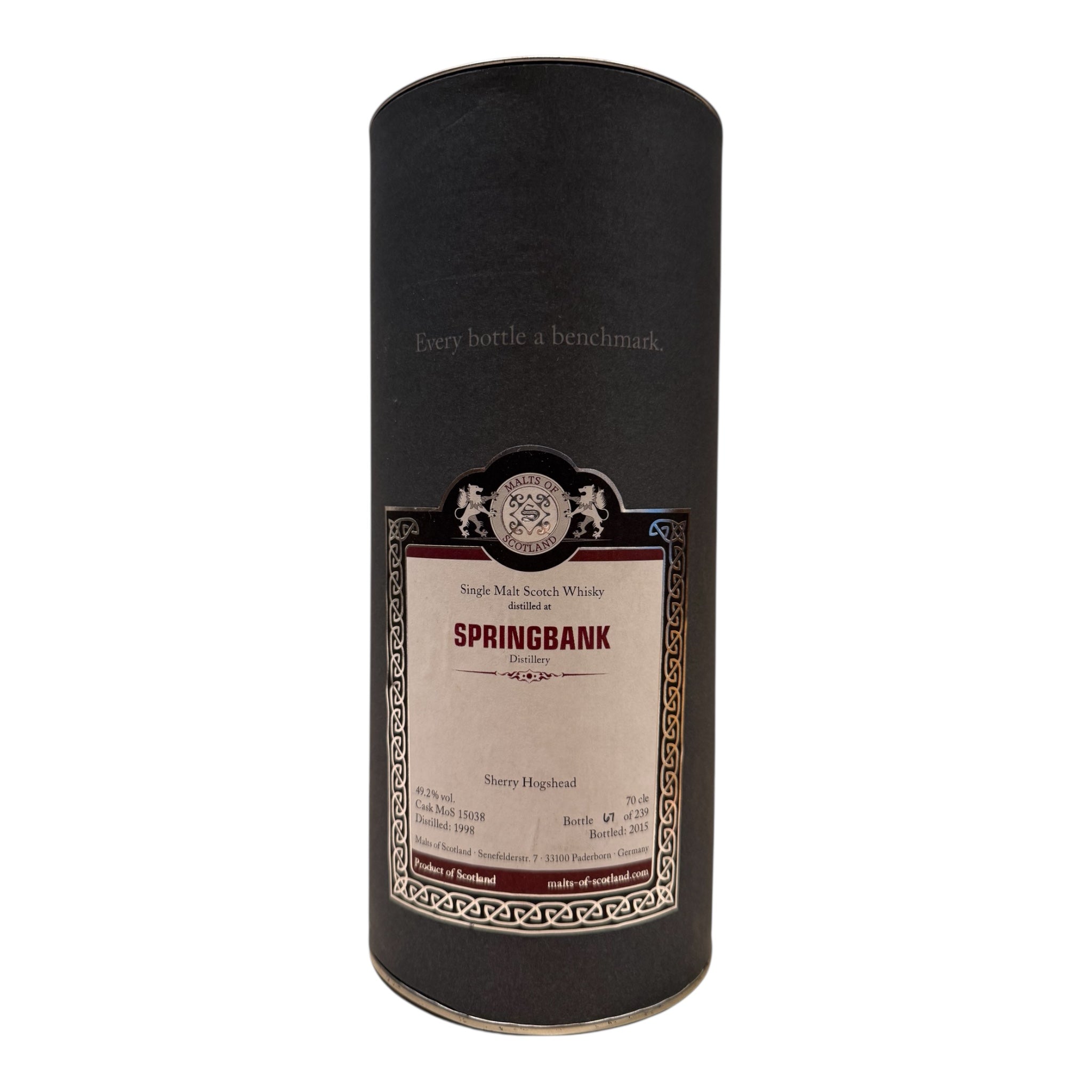 Springbank Sherry Hogshead Distilled 2004 Bottled 2015 - Malts of Scotland