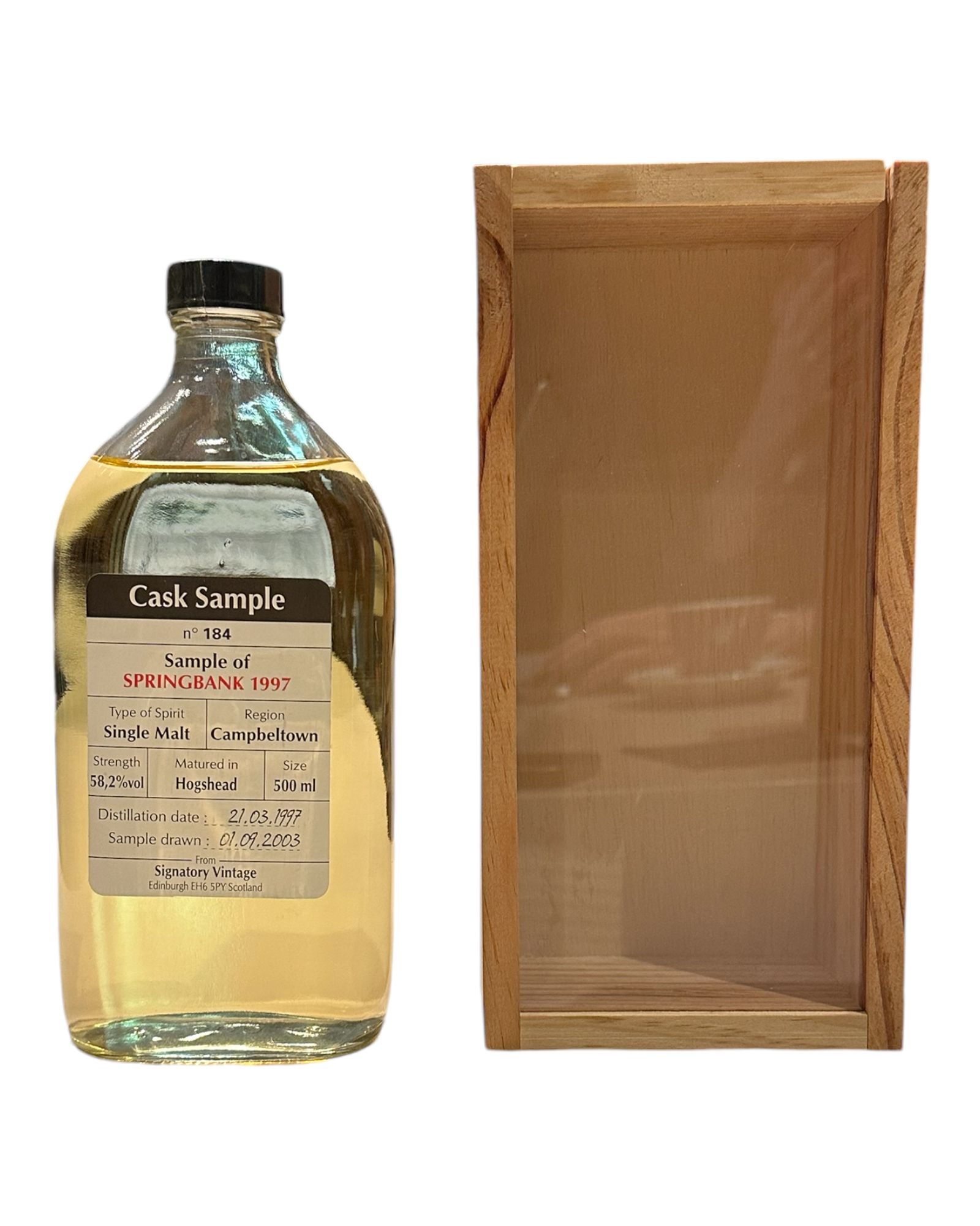 Springbank Cask sample 1997 Hogshead