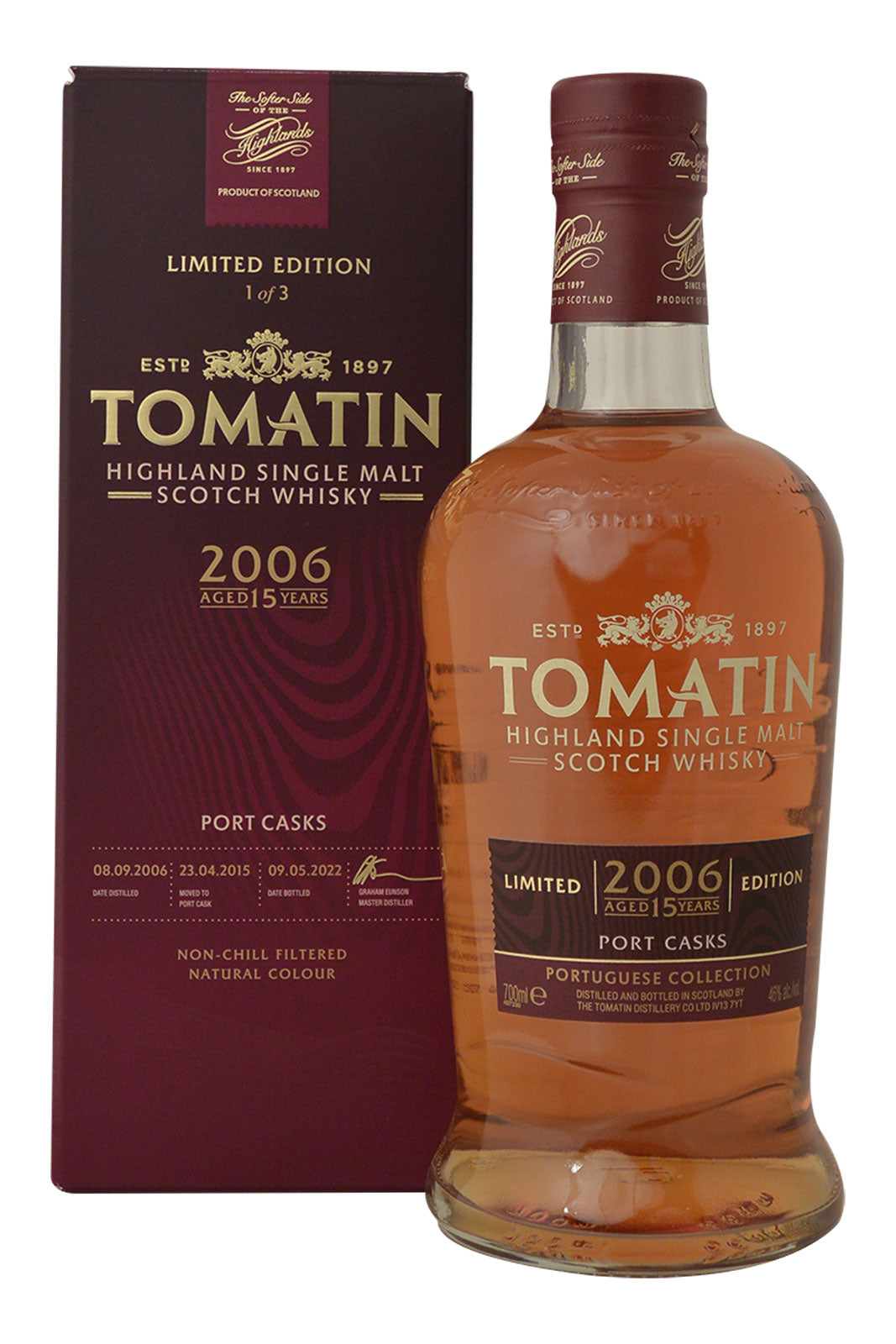 Tomatin 2006 Port cask 15 Year Old