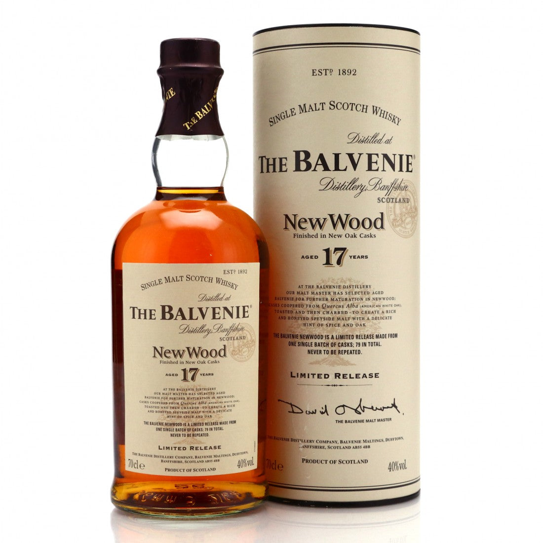 Balvenie 17 Year Old - New Wood - Limited Release - Bottled 2006