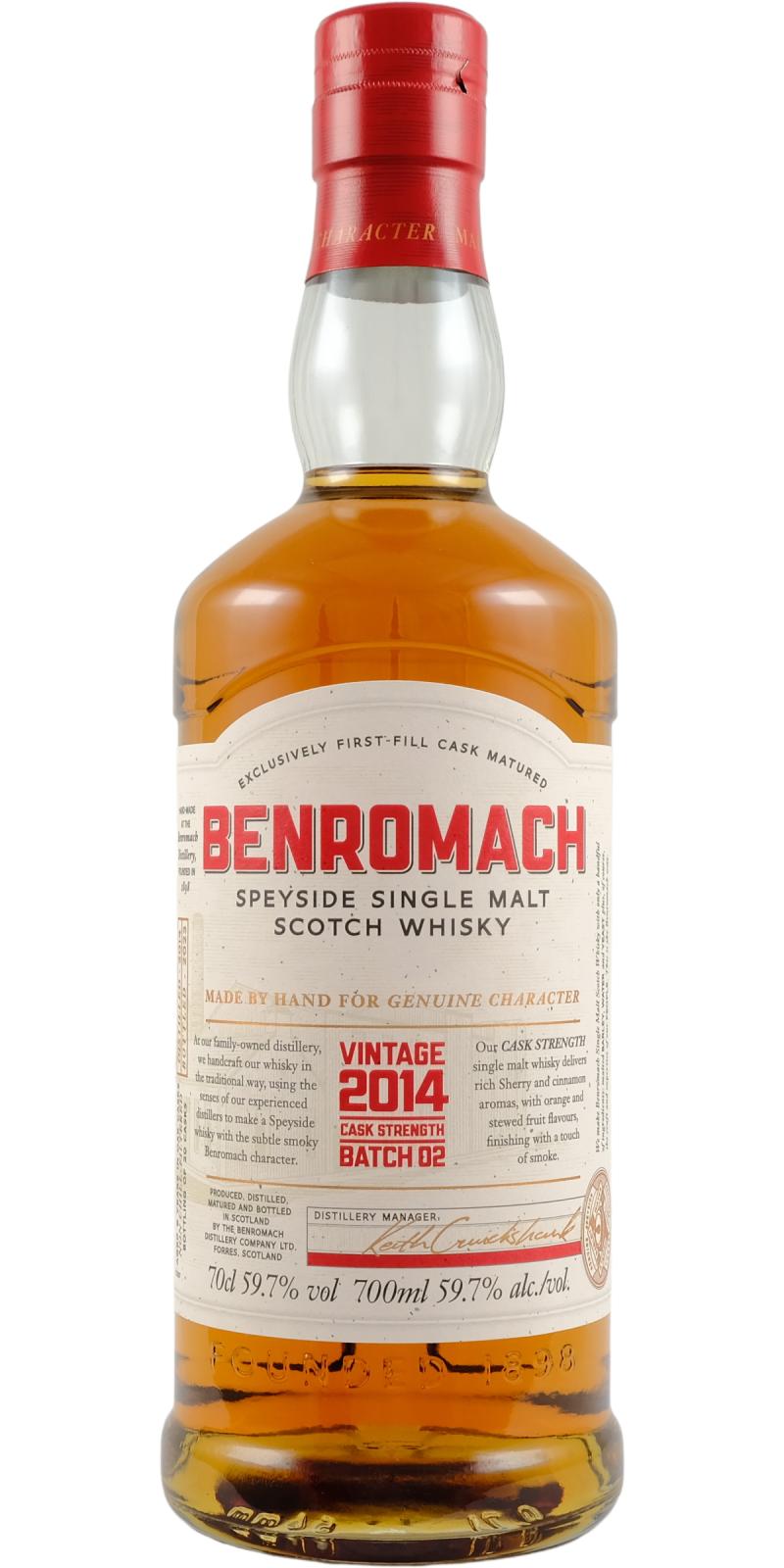 Benromach Vintage 2014 Cask Strength Batch 03