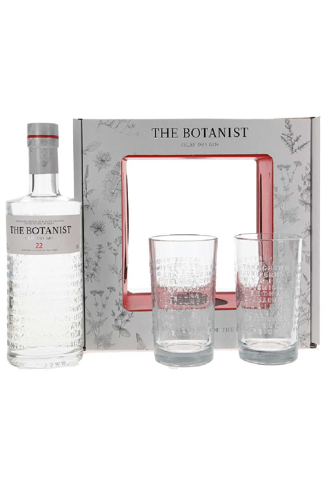 The Botanist Gin 22 Botanicals + 2 Glasses