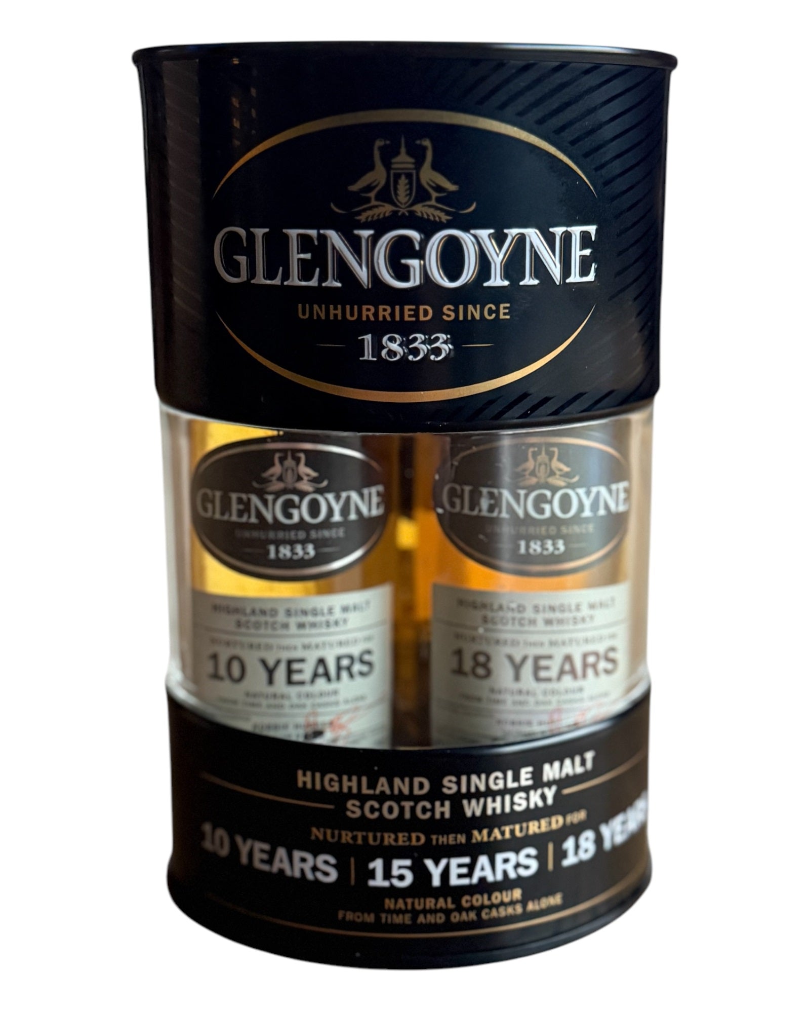 Glengoyne Gift Pack: 10 + 15 + 18 Year Old - 3 x 5 cl Bottle