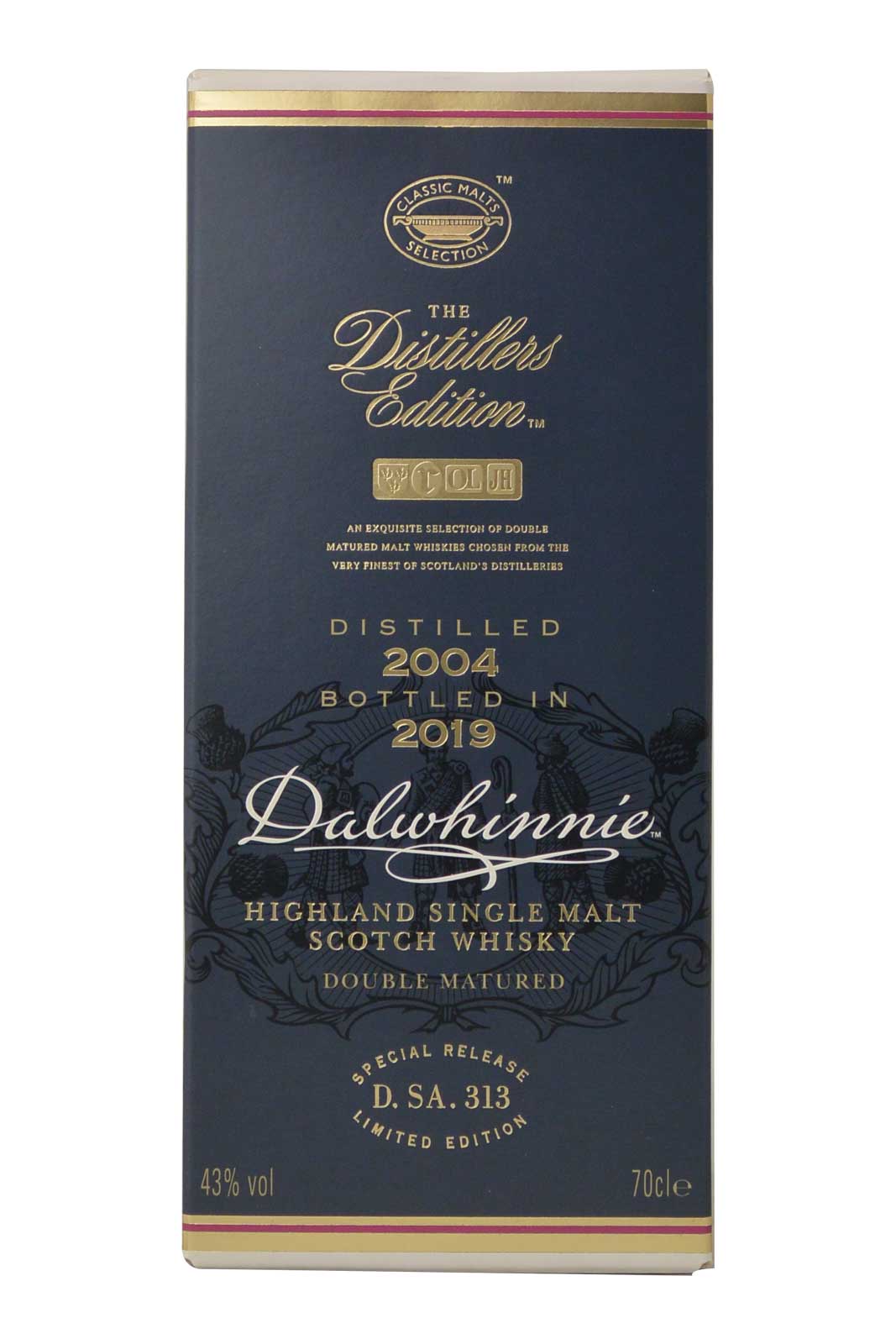 Dalwhinnie Distillers Edition Gold Distillée 2004 Embouteillée 2019