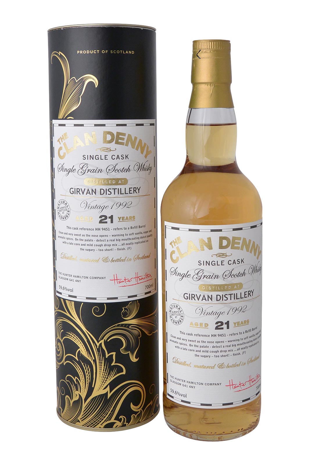 Clan Denny Girvan Distillery 21 Year Old