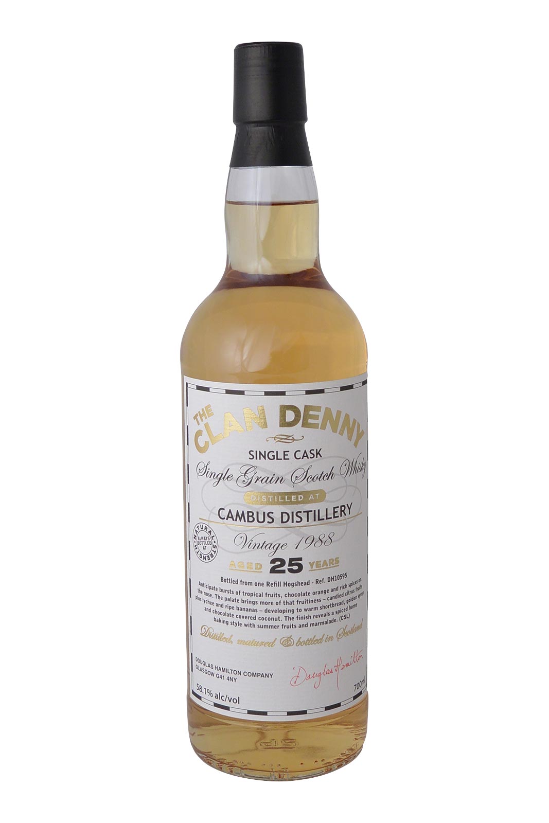 Clan Denny Cambus Distillery 25 Year Old