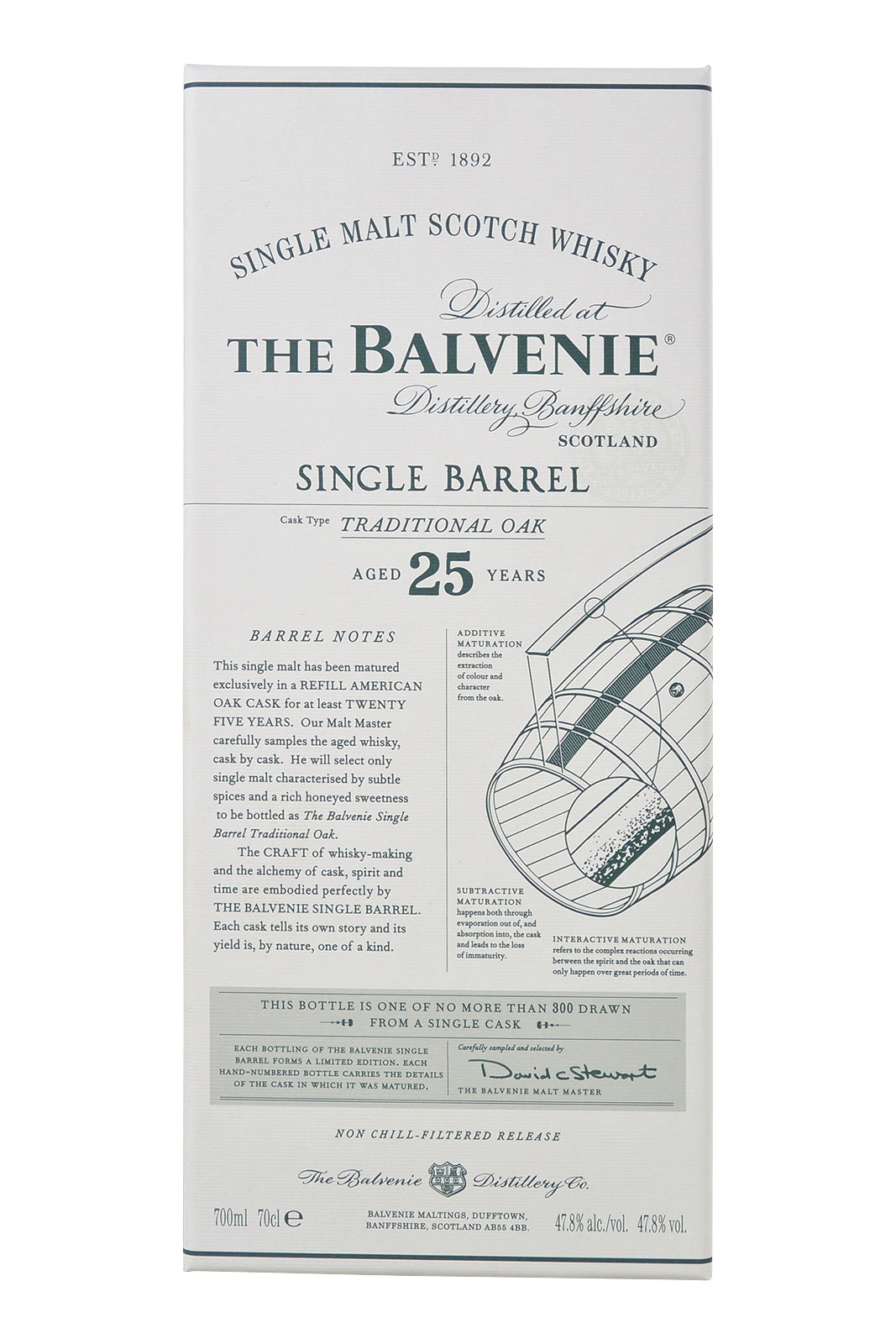 Balvenie 25 Year Old Single Barrel Traditional Oak