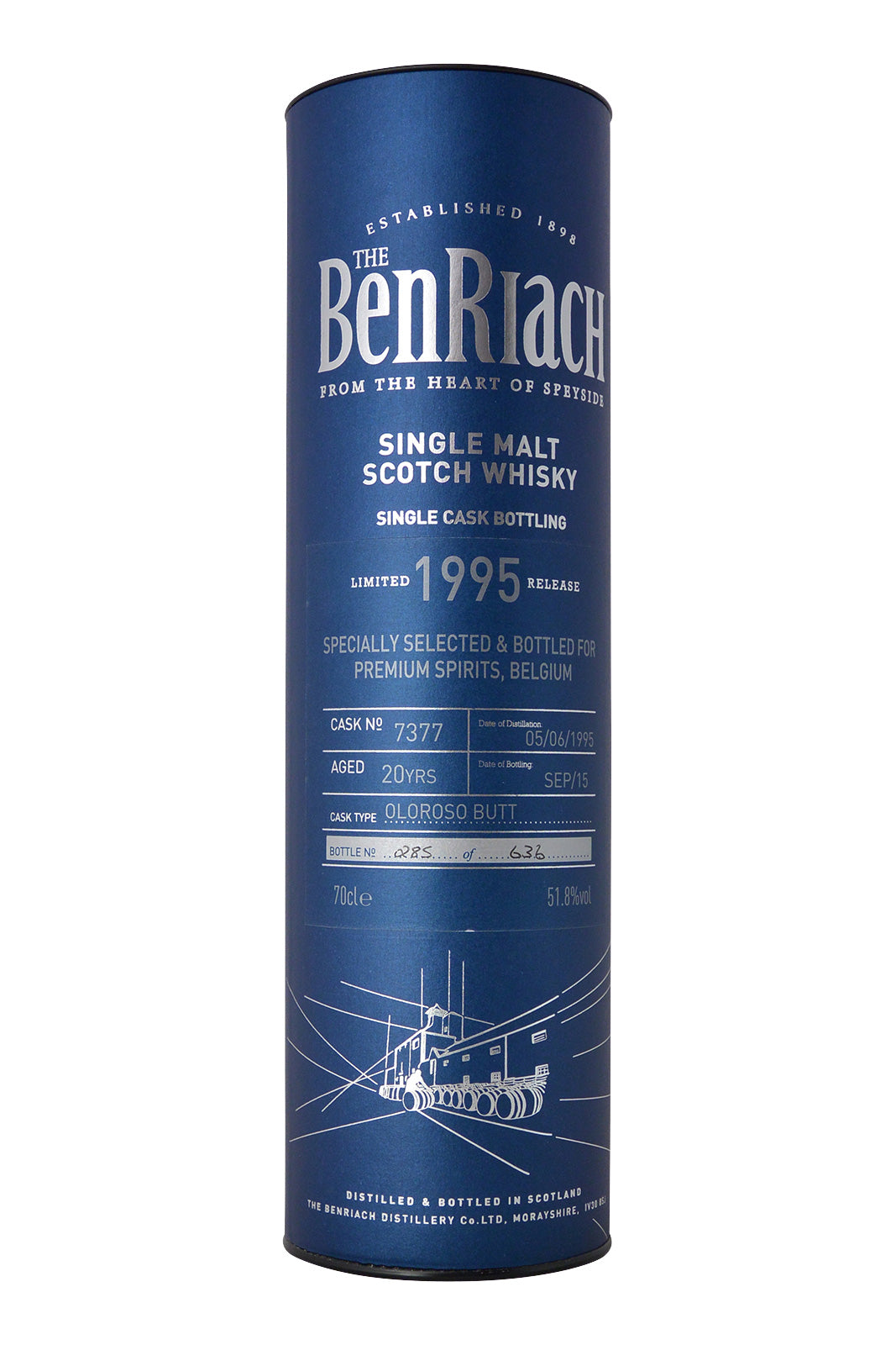 Benriach 1995 Cask N°7377 Oloroso Butt -